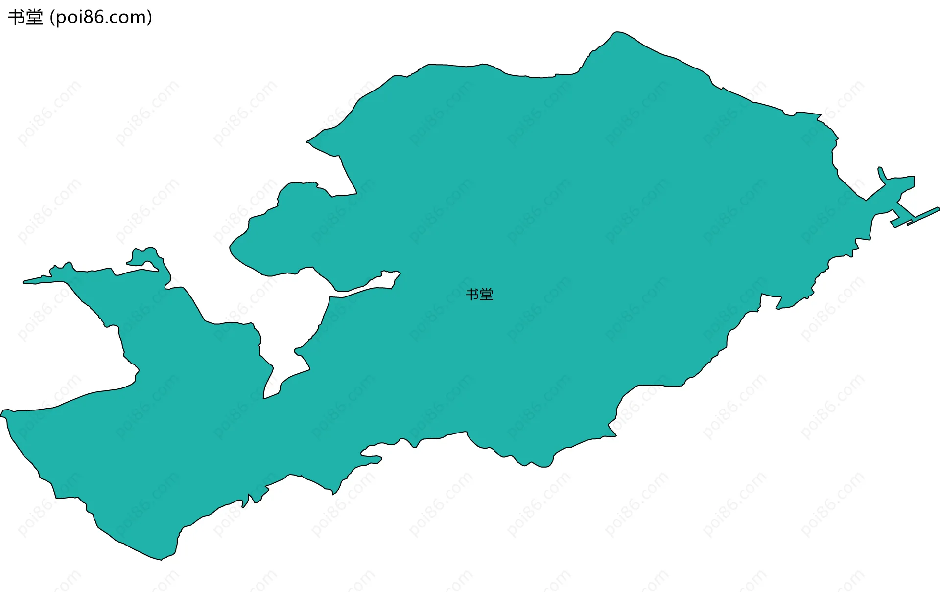 书堂边界地图