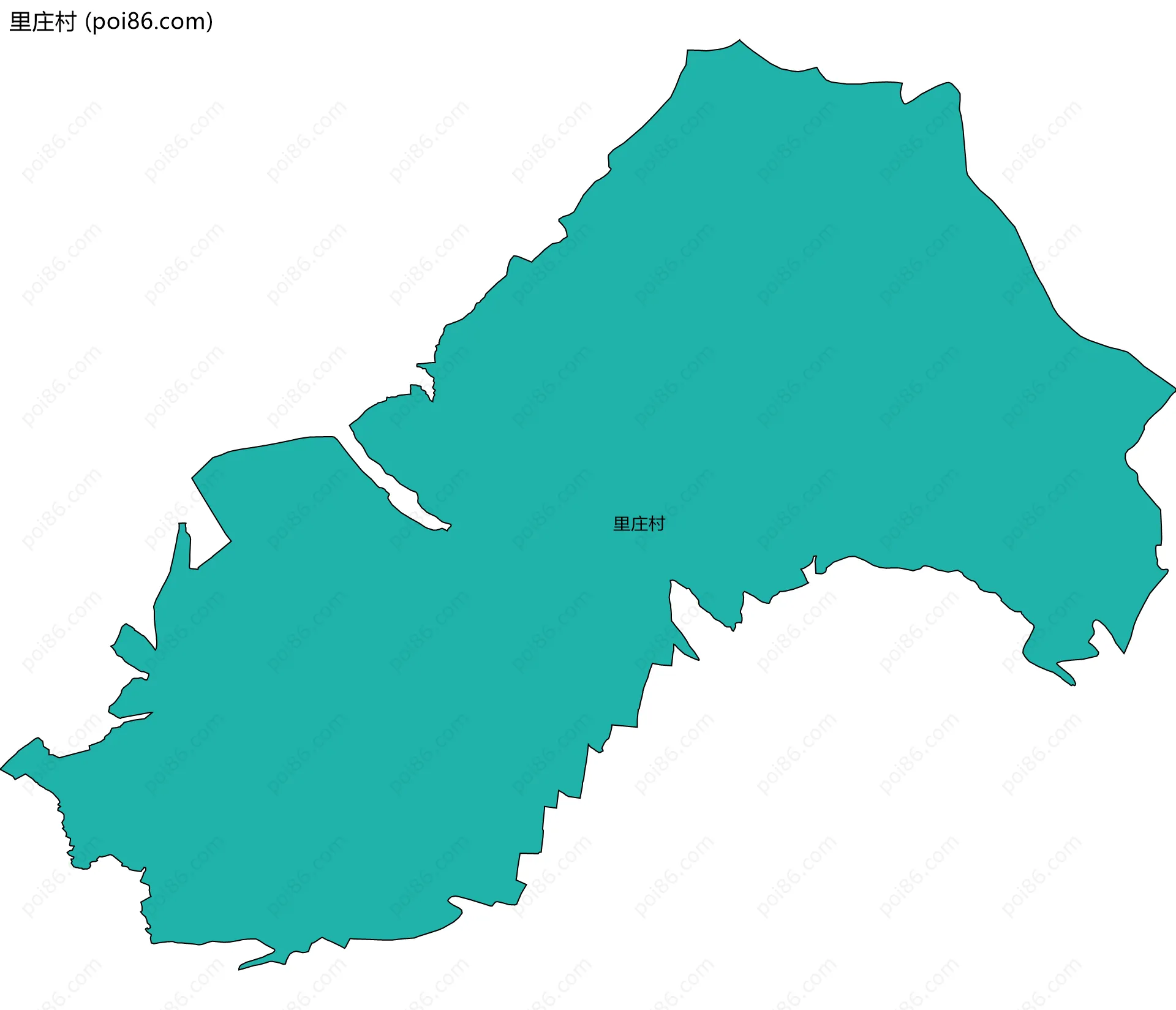 里庄村边界地图