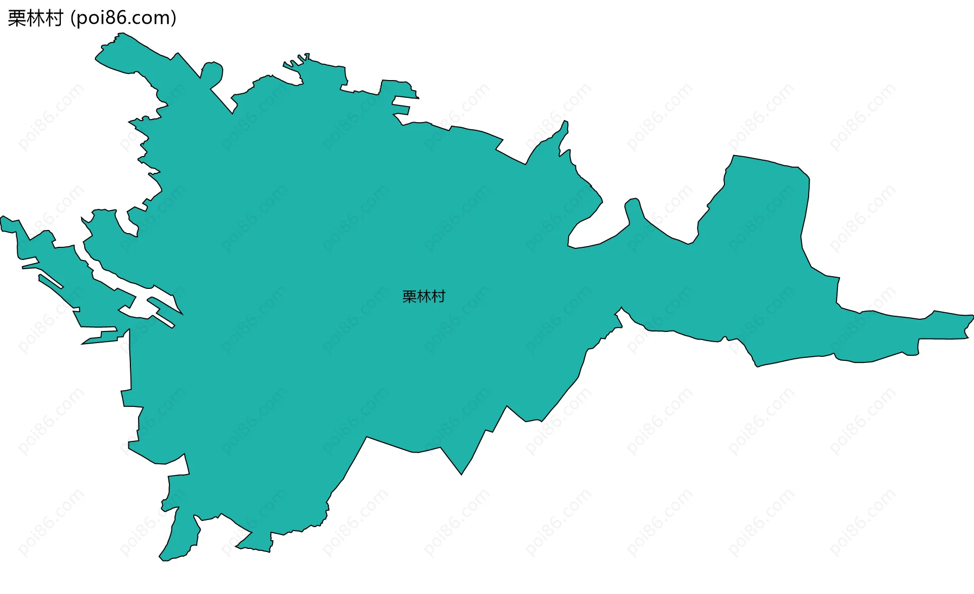 栗林村边界地图