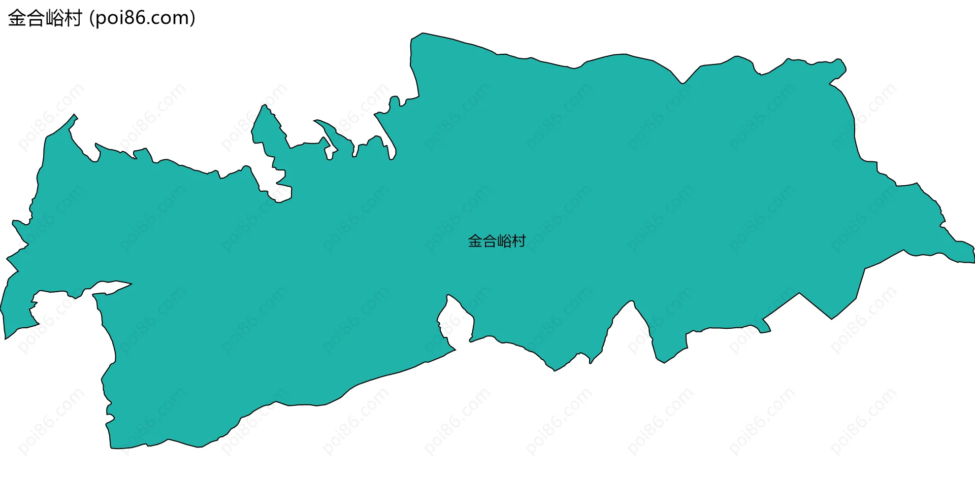 金合峪村边界地图