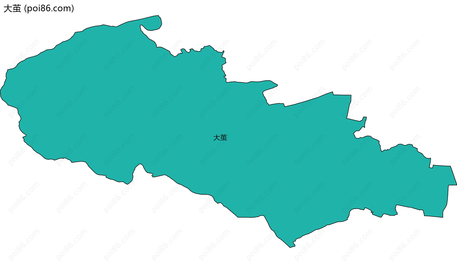 大茧边界地图