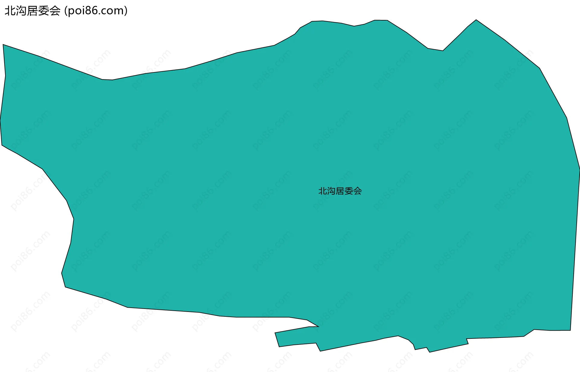 北沟居委会边界地图