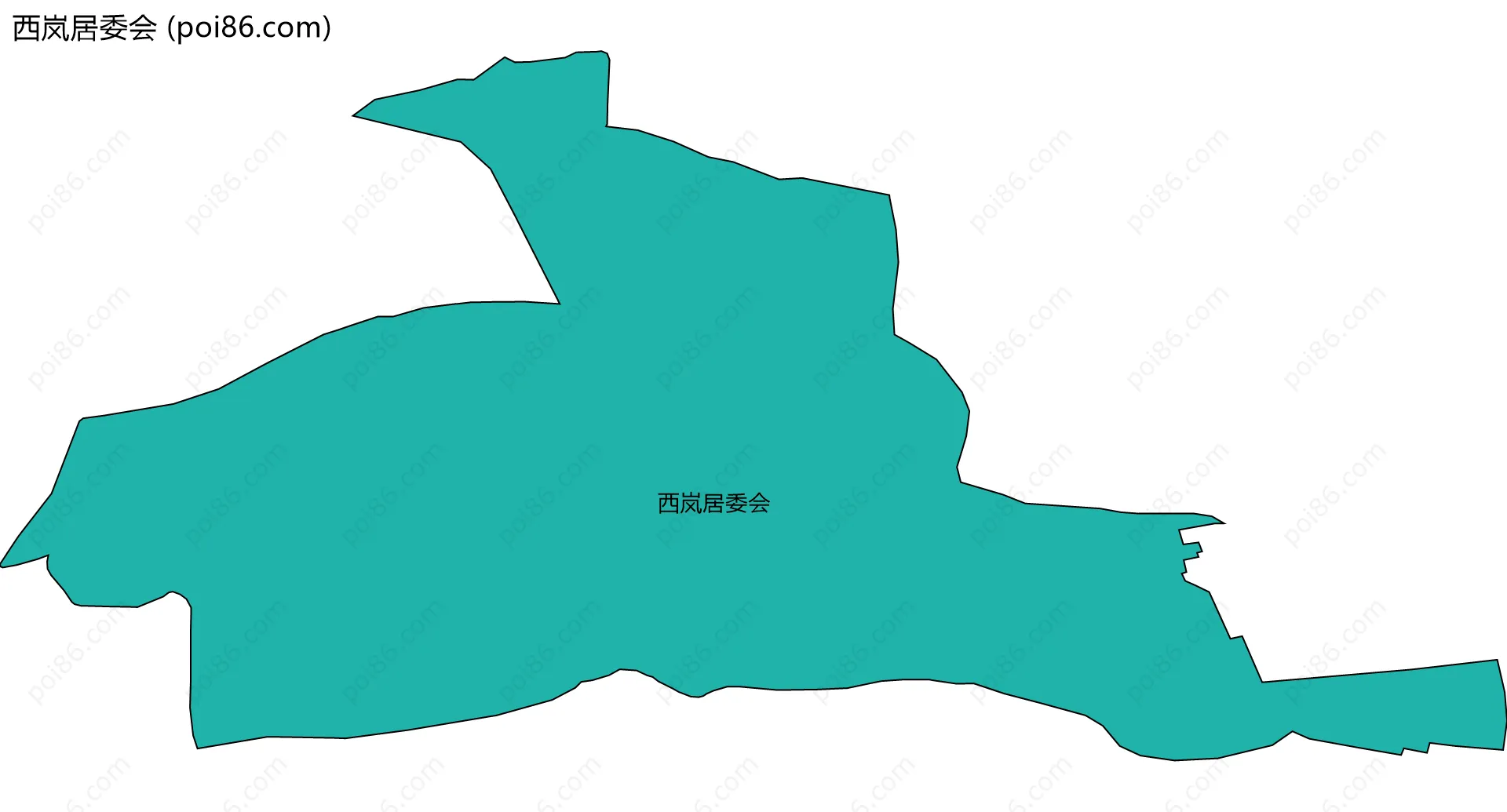 西岚居委会边界地图