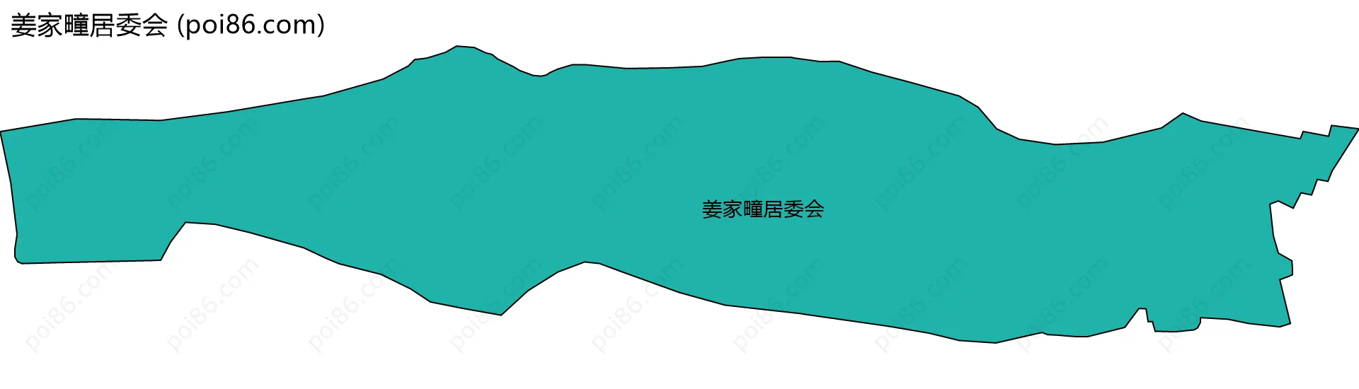 姜家疃居委会边界地图