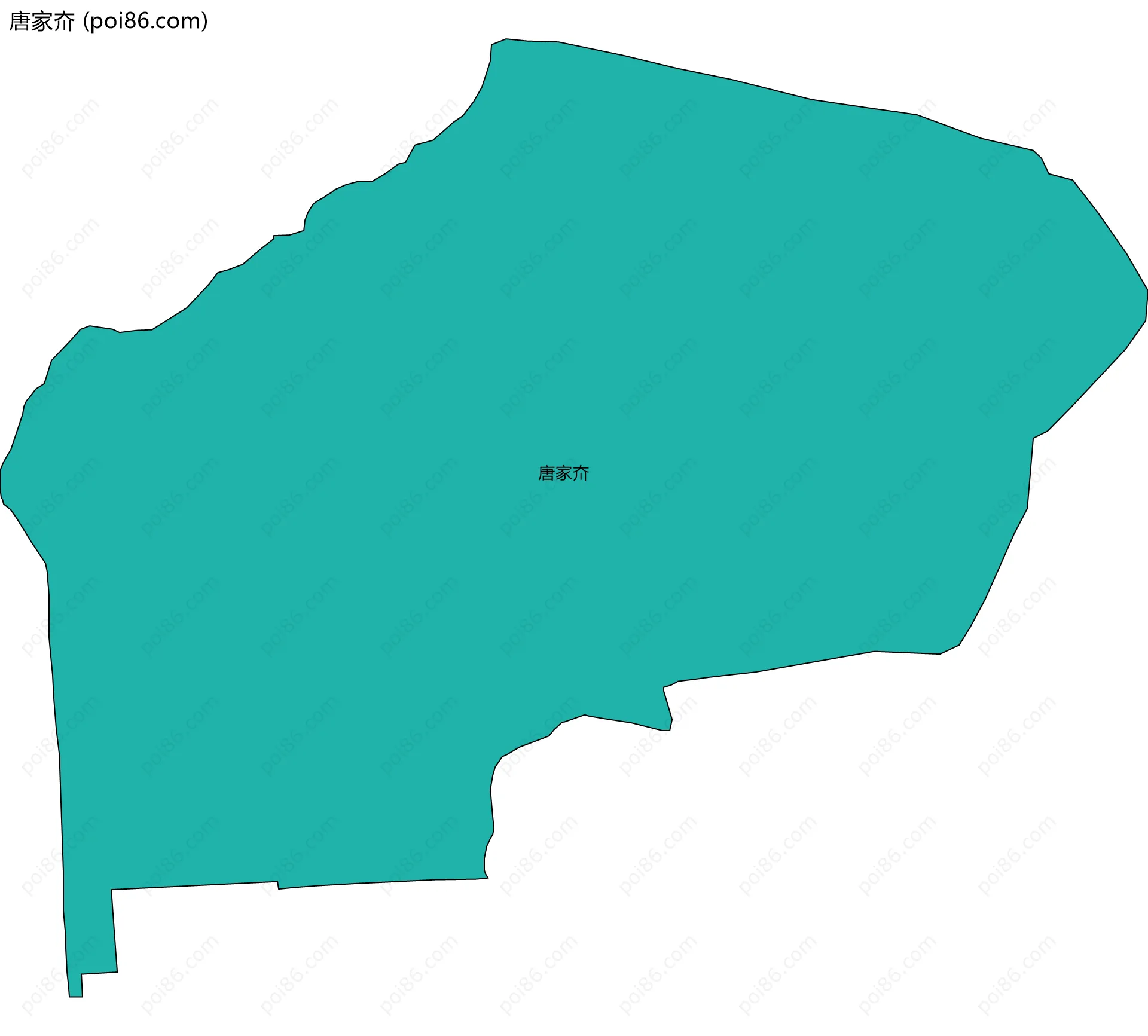 唐家夼边界地图