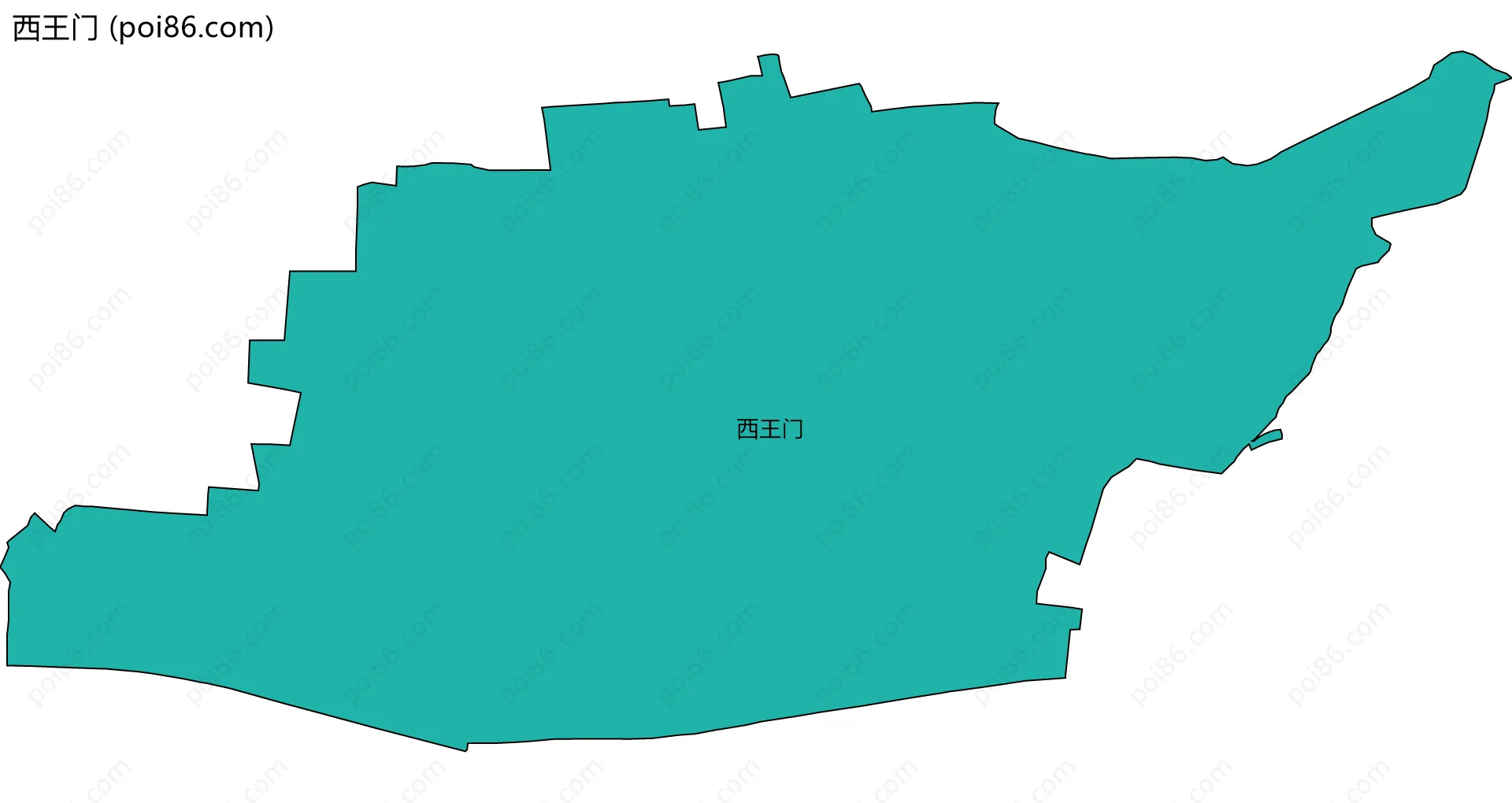 西王门边界地图