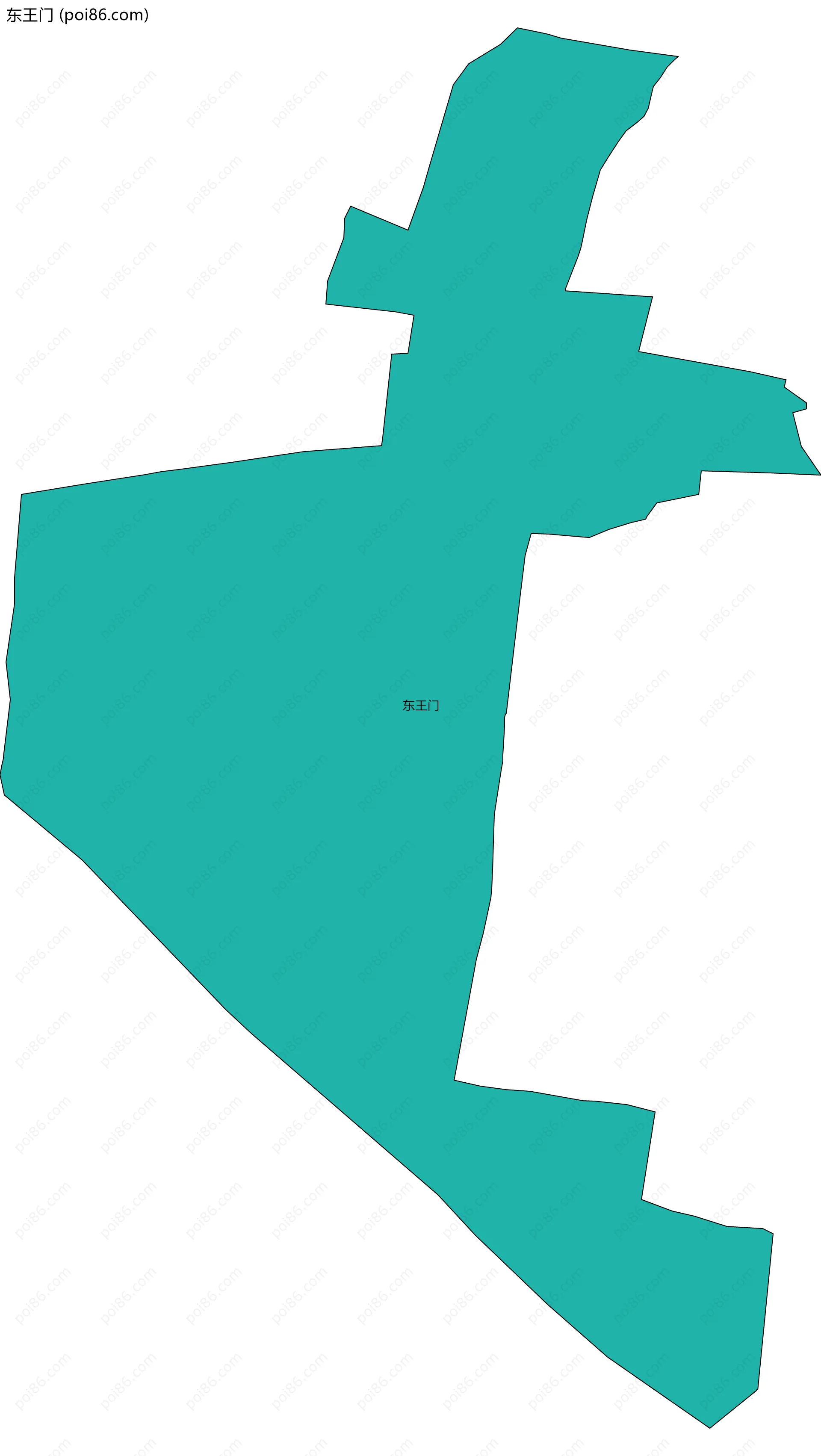 东王门边界地图