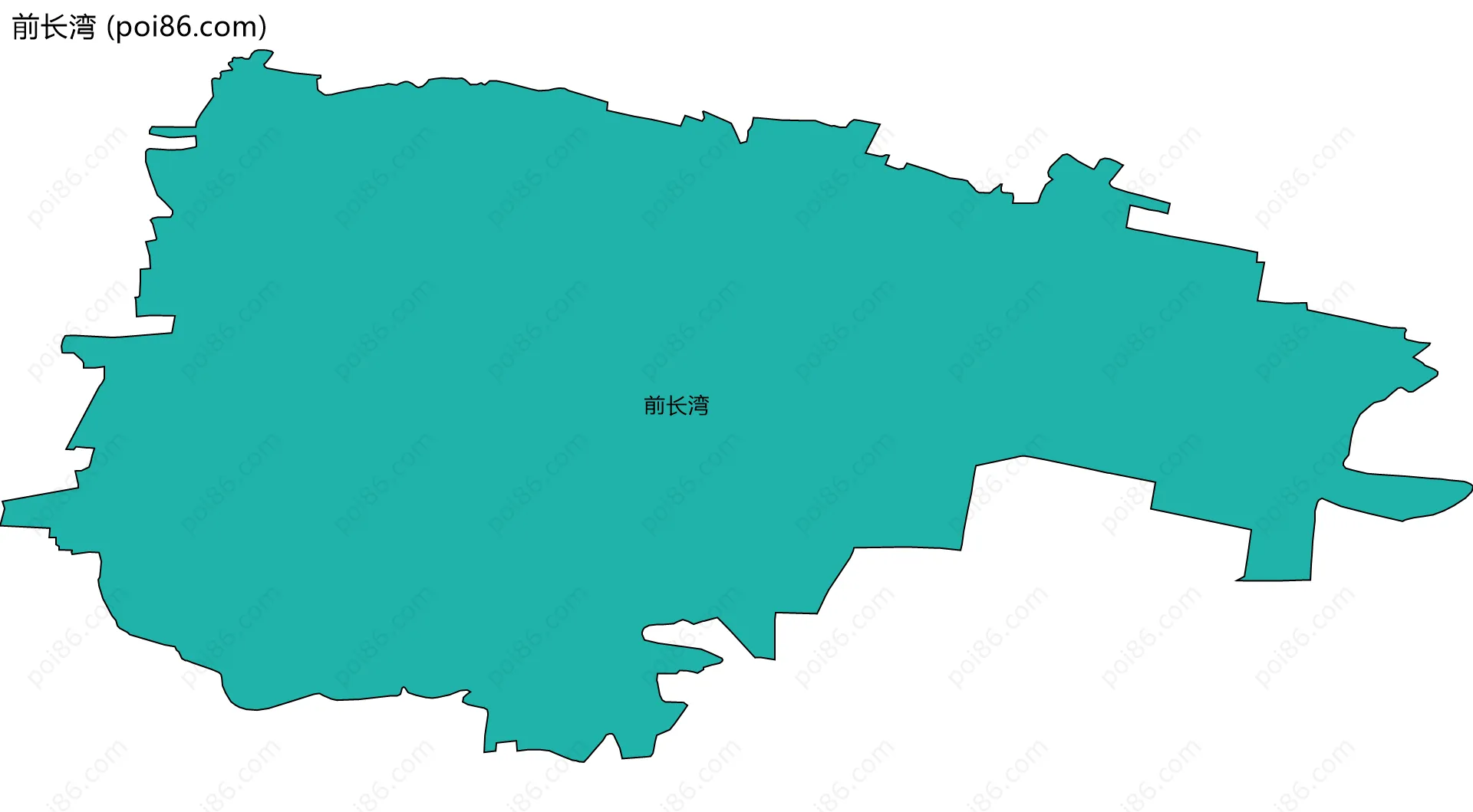 前长湾边界地图