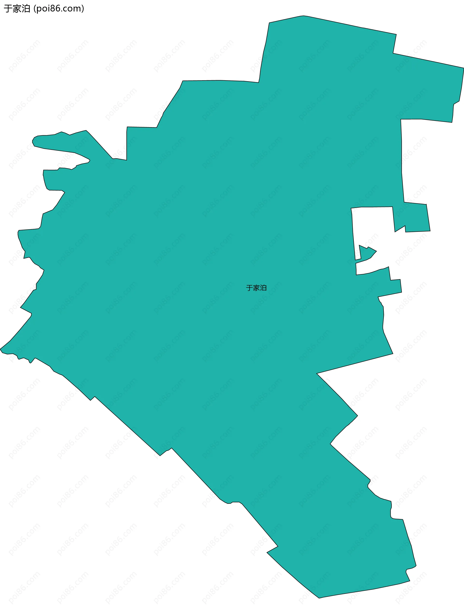 于家泊边界地图