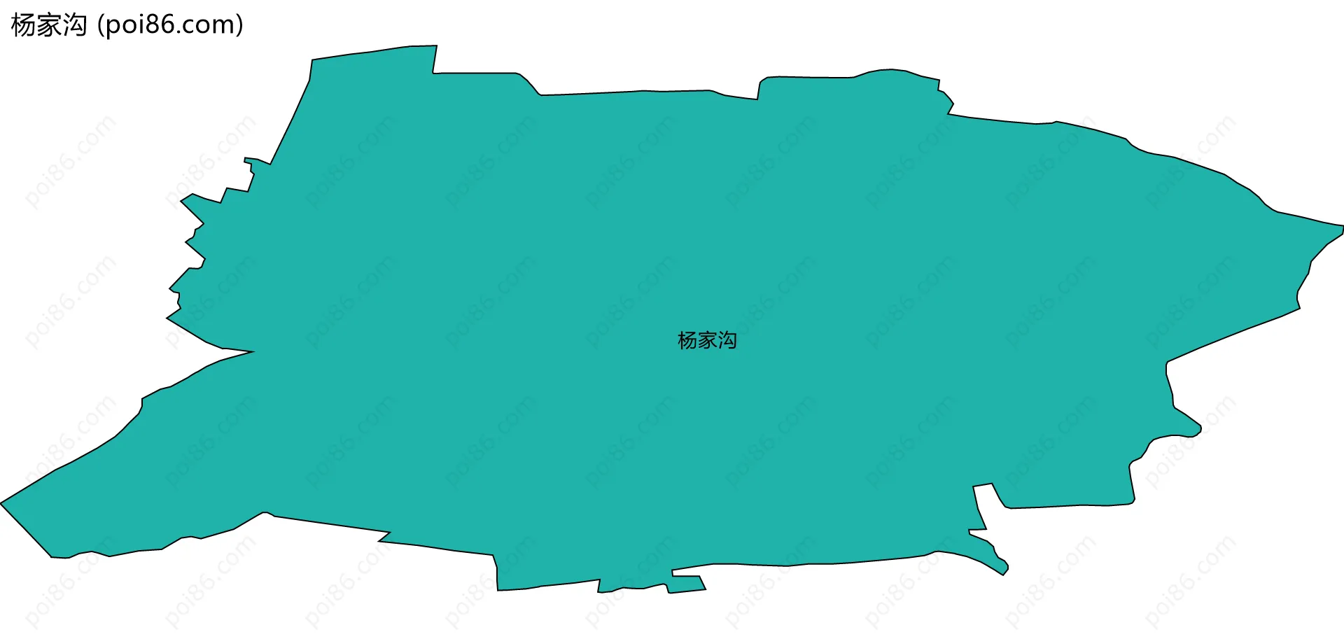 杨家沟边界地图