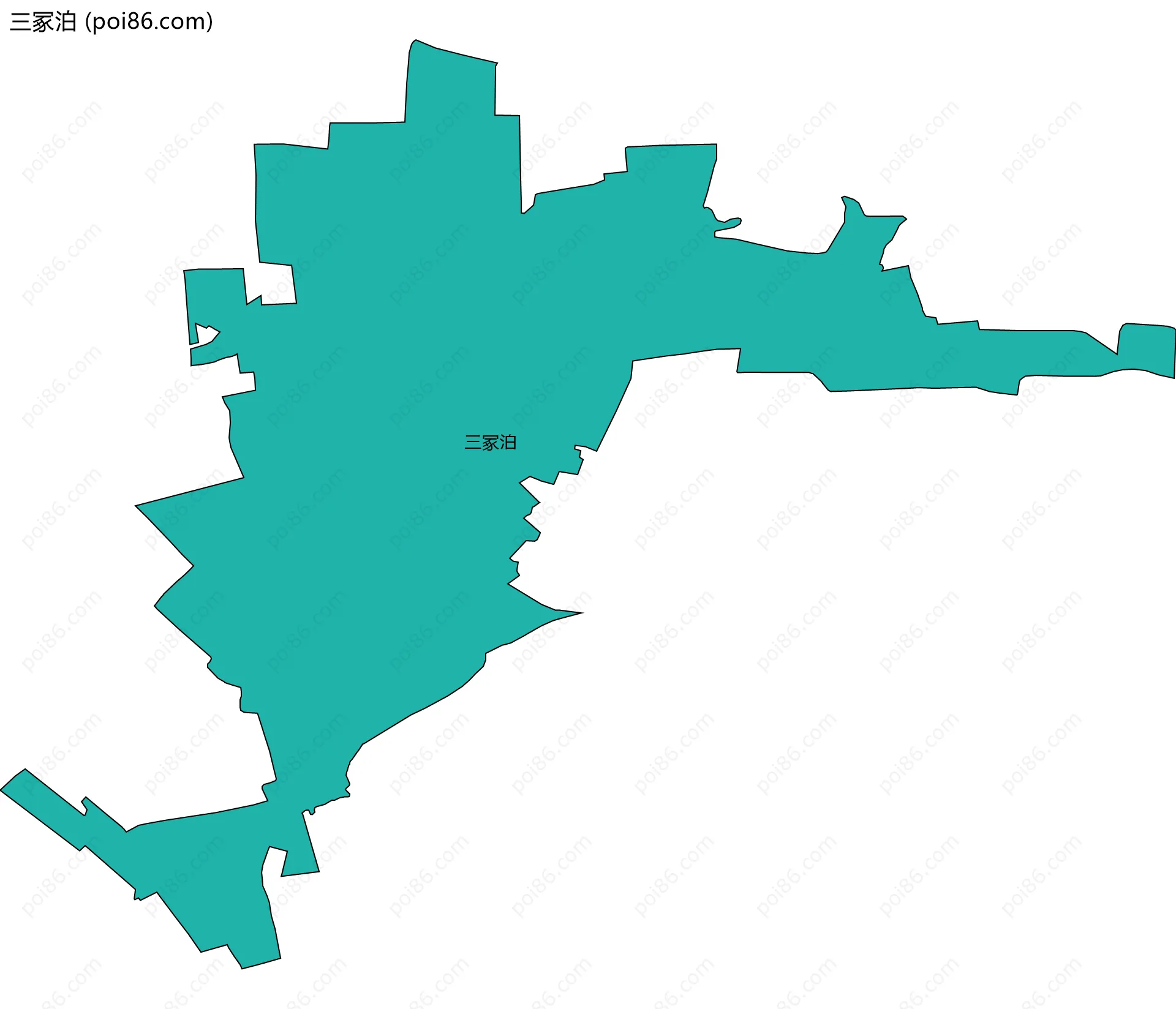 三冢泊边界地图