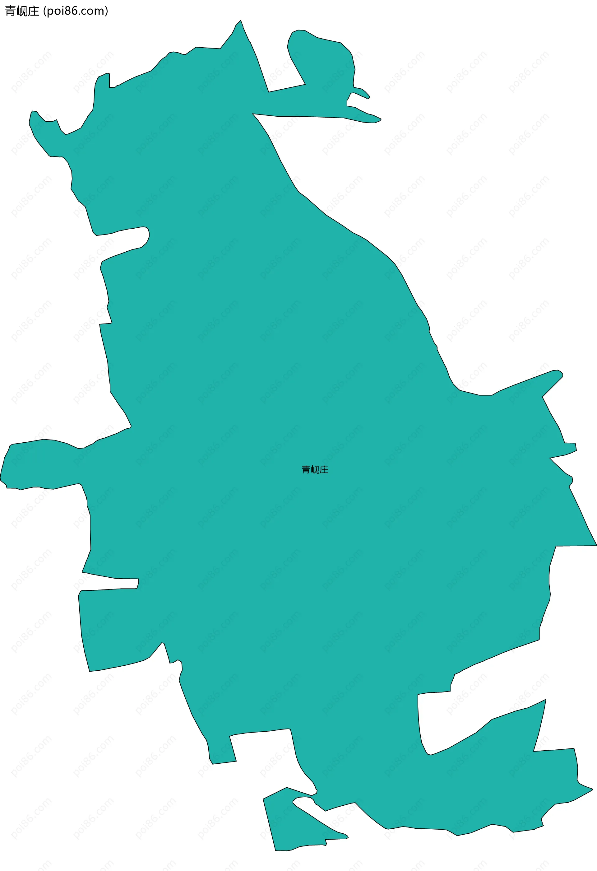 青岘庄边界地图