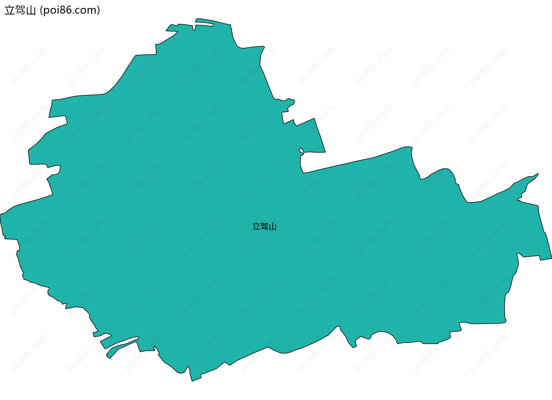 立驾山边界地图