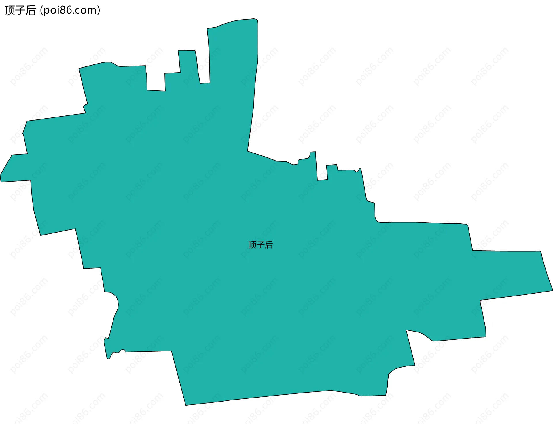 顶子后边界地图