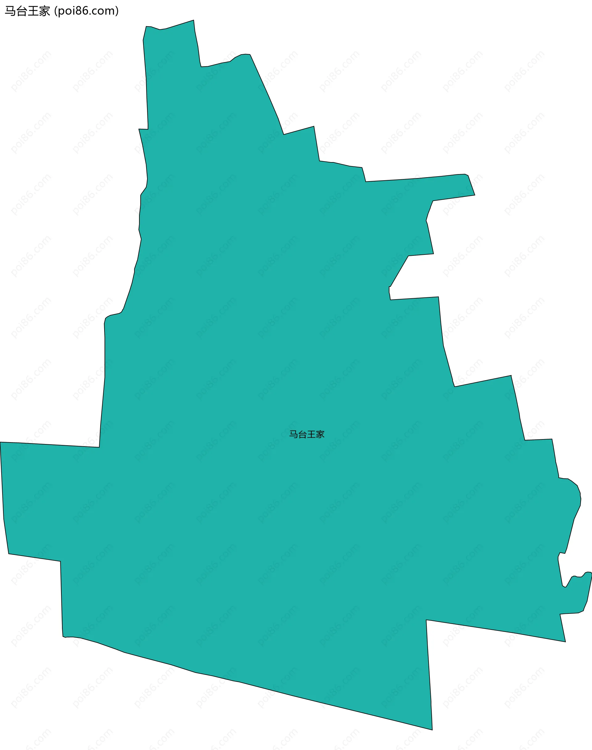 马台王家边界地图
