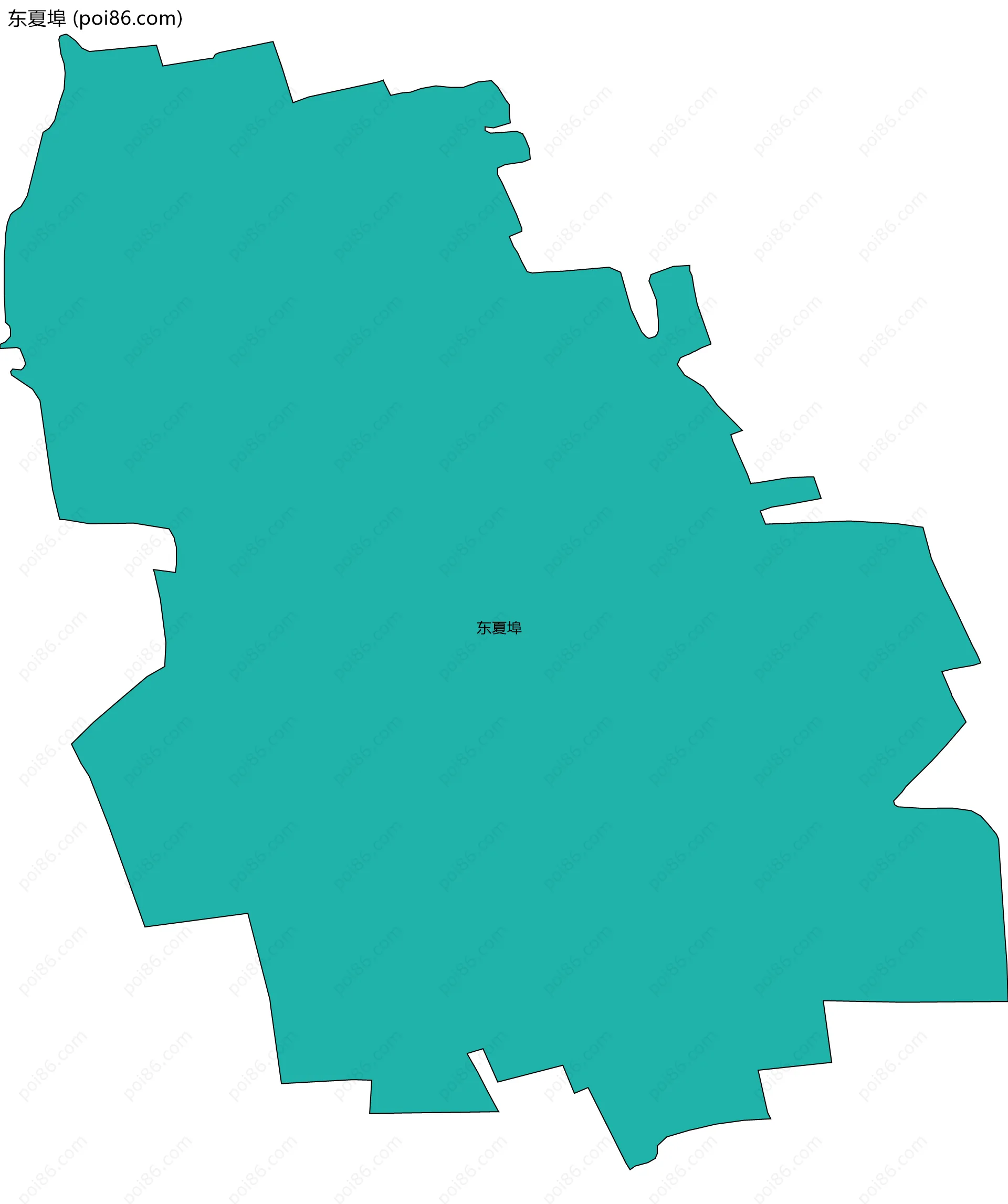 东夏埠边界地图