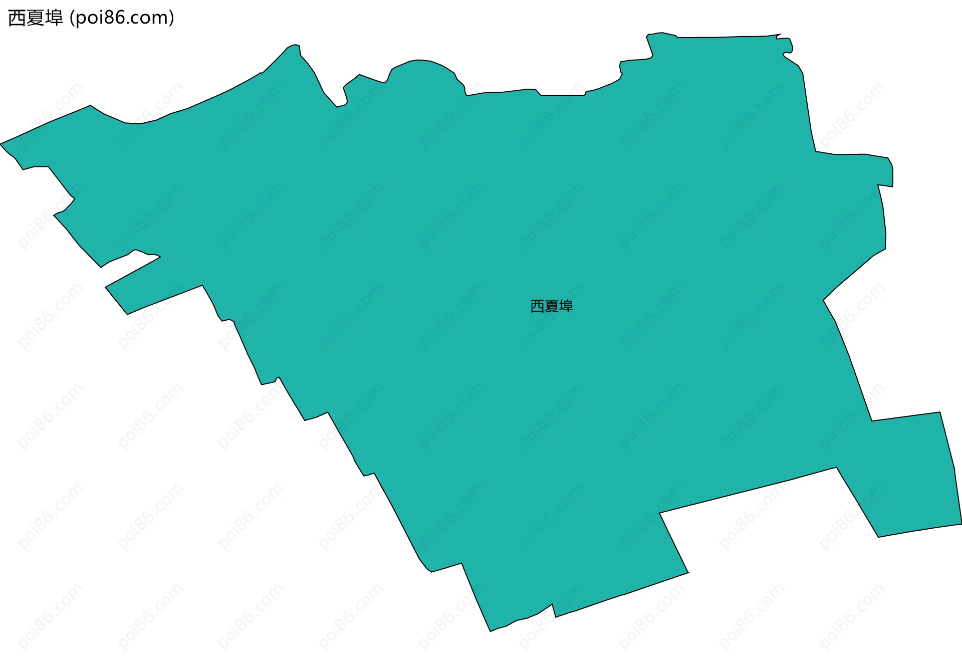 西夏埠边界地图