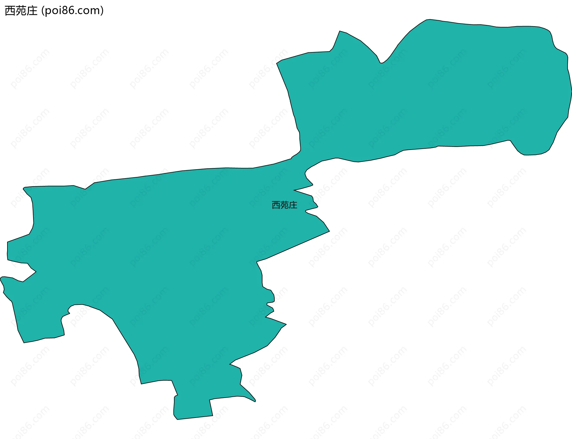 西苑庄边界地图