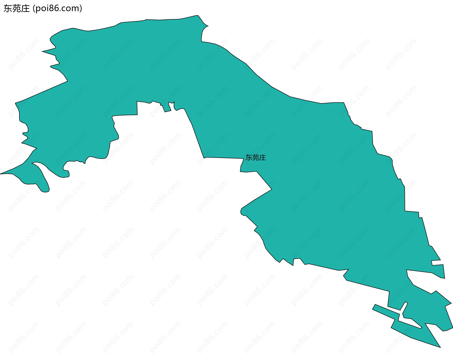 东苑庄边界地图