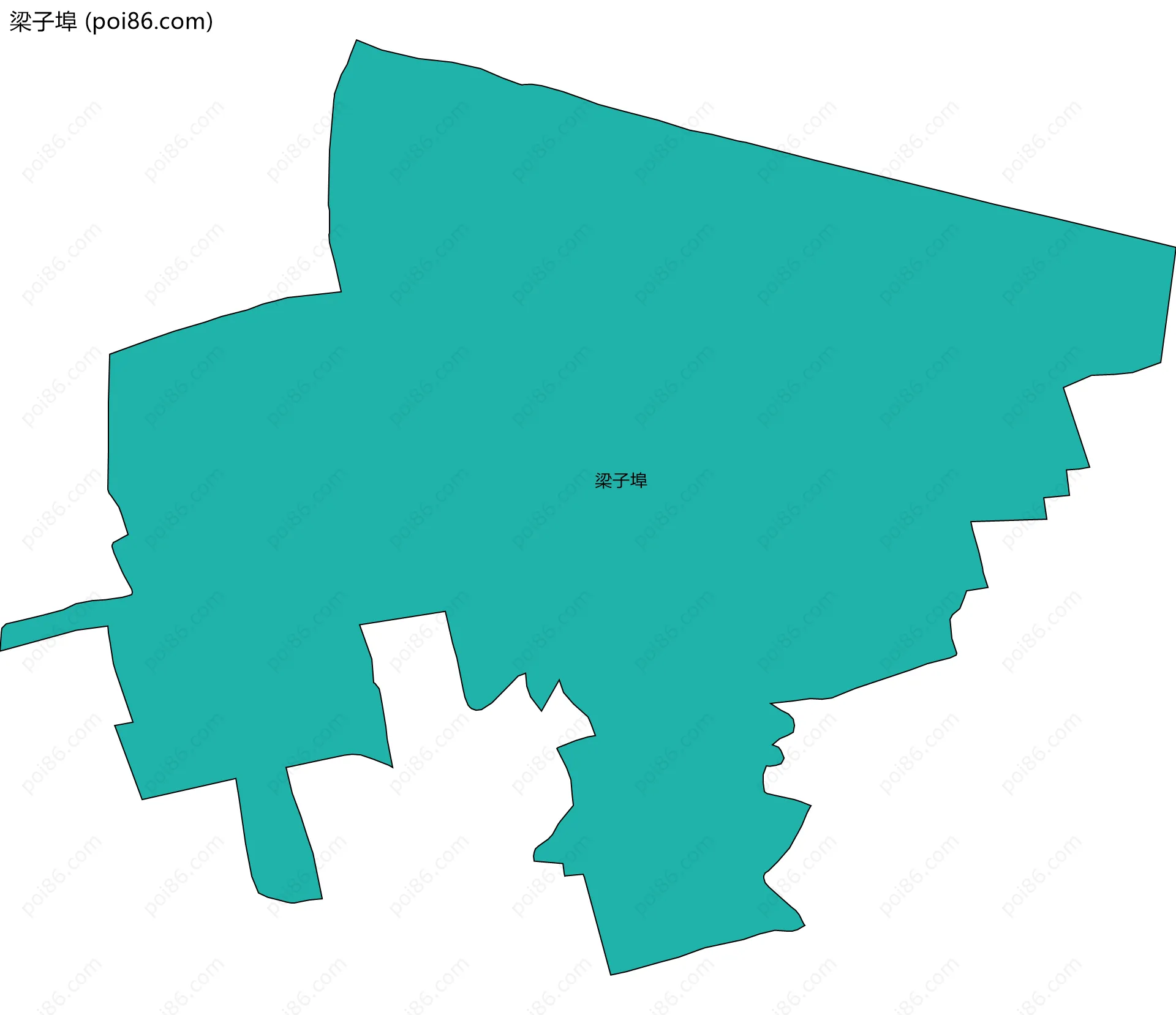 梁子埠边界地图