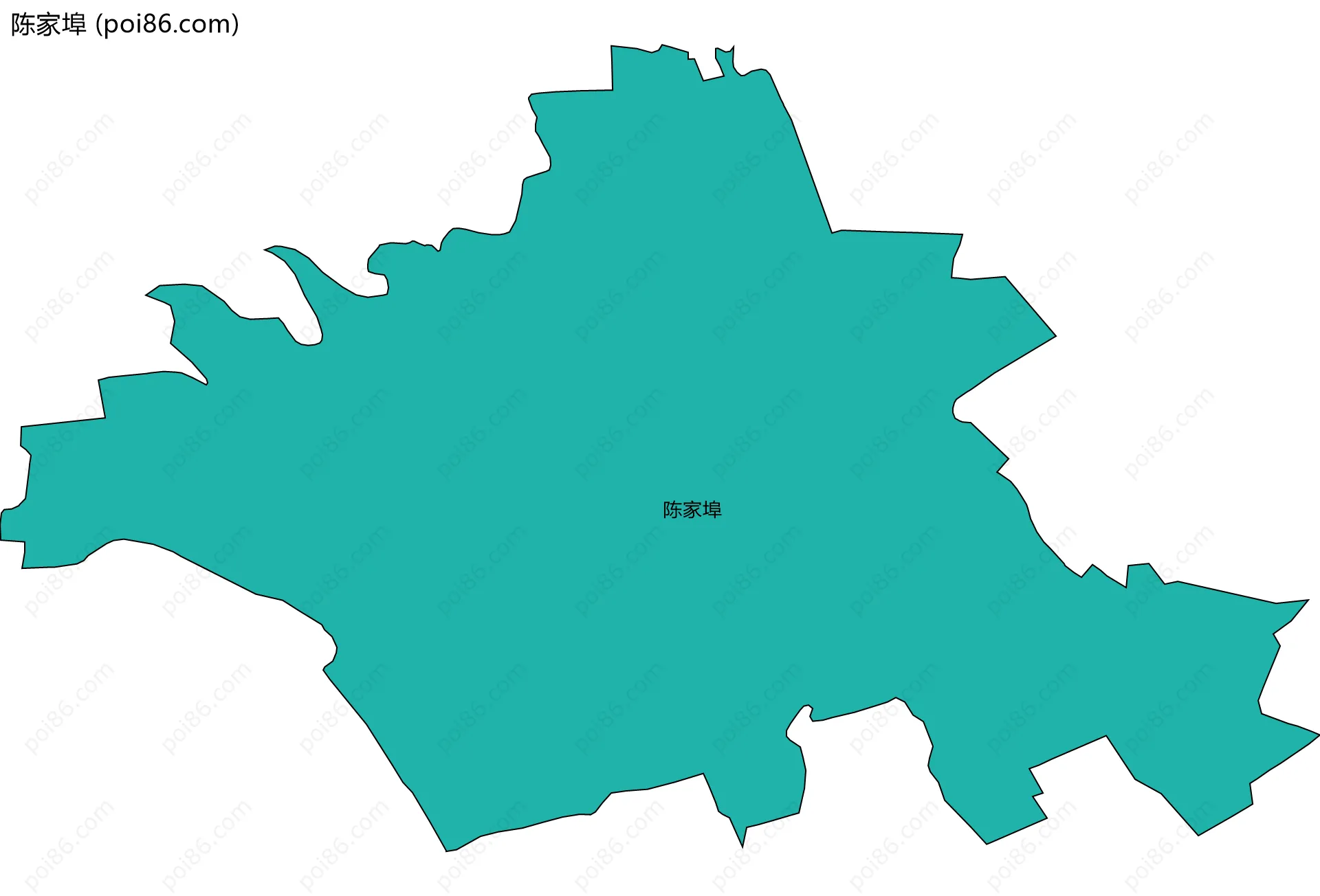 陈家埠边界地图