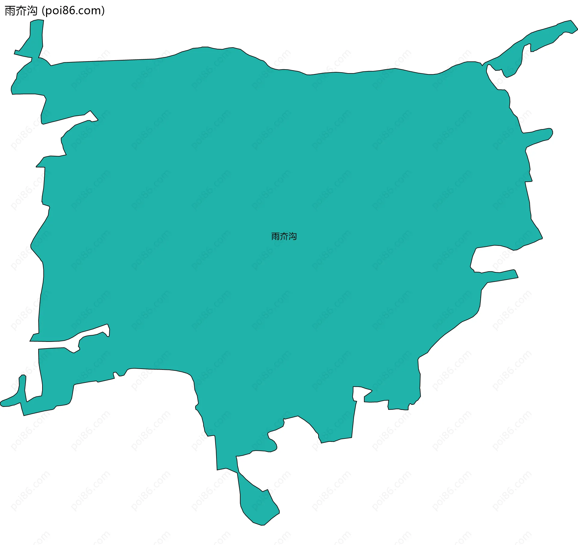 雨夼沟边界地图
