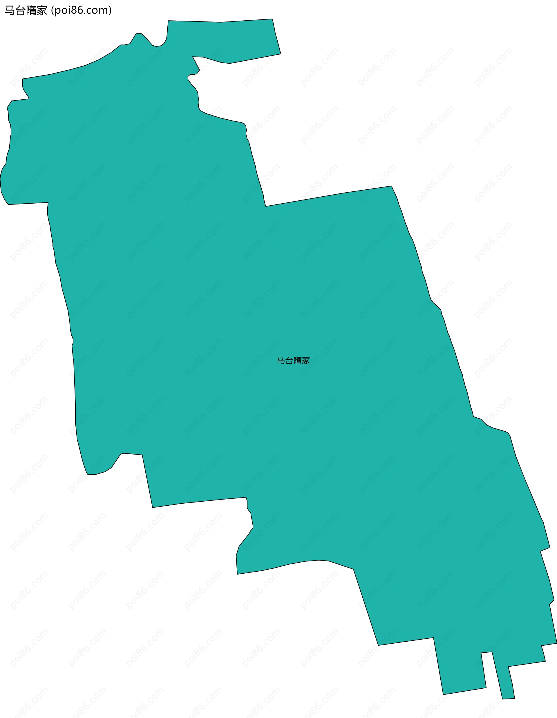 马台隋家边界地图