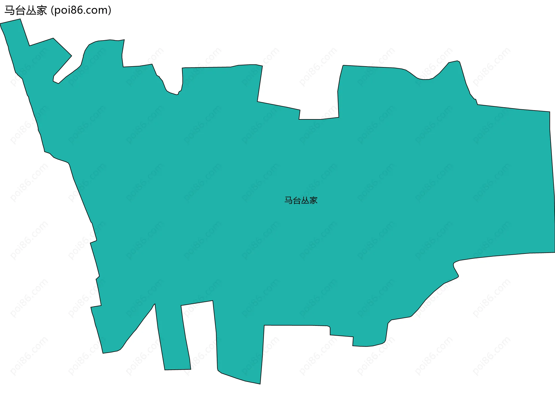 马台丛家边界地图
