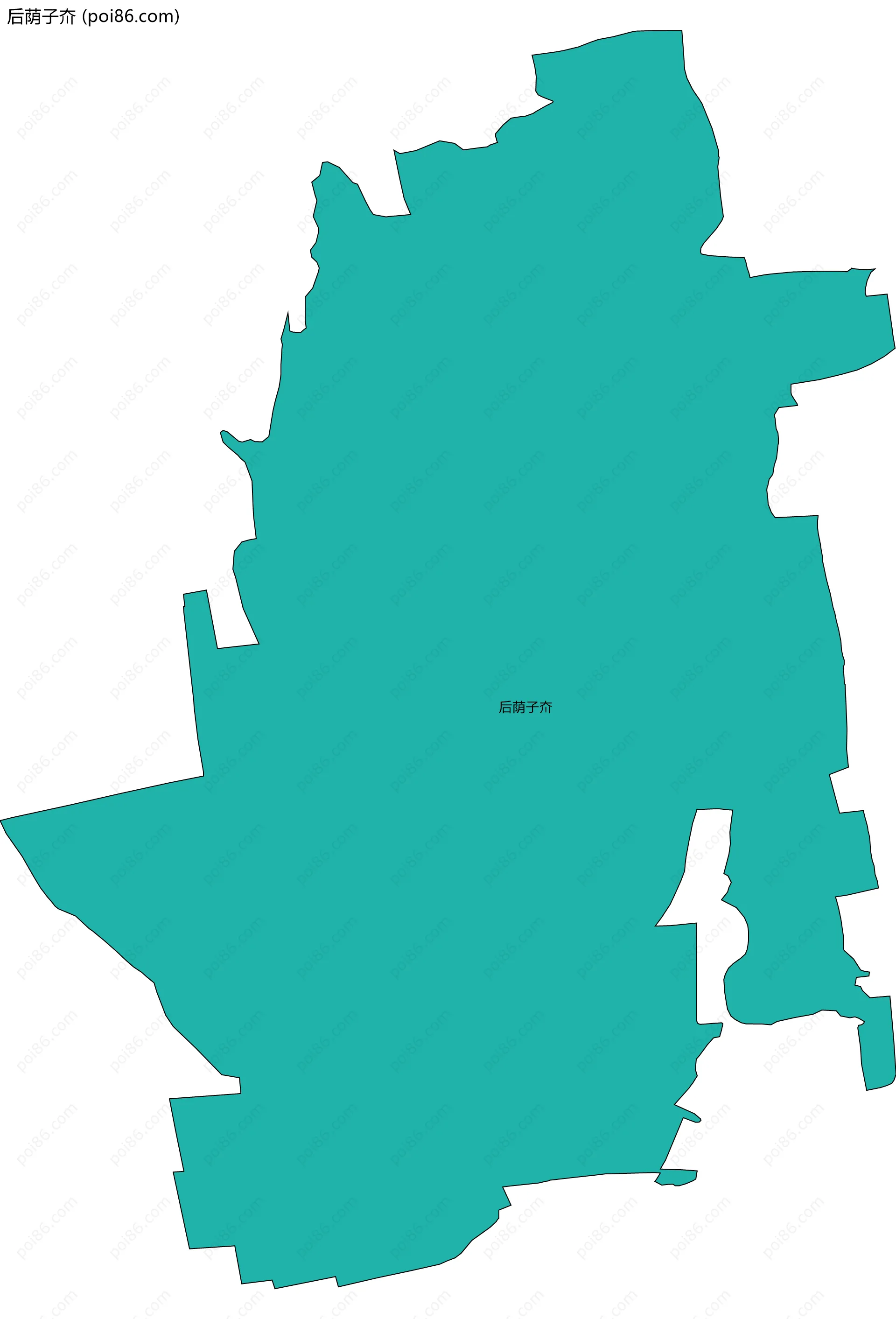 后荫子夼边界地图