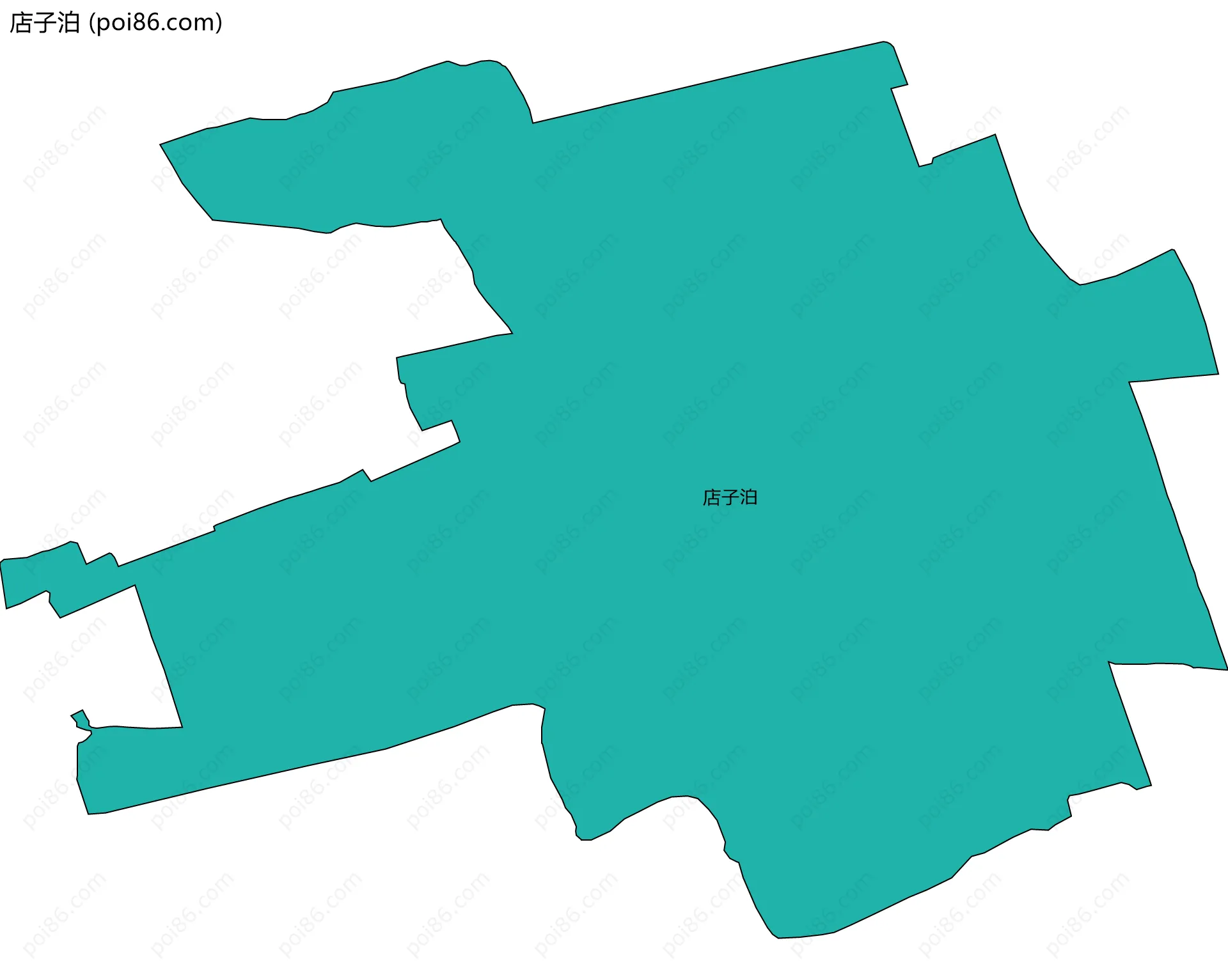 店子泊边界地图
