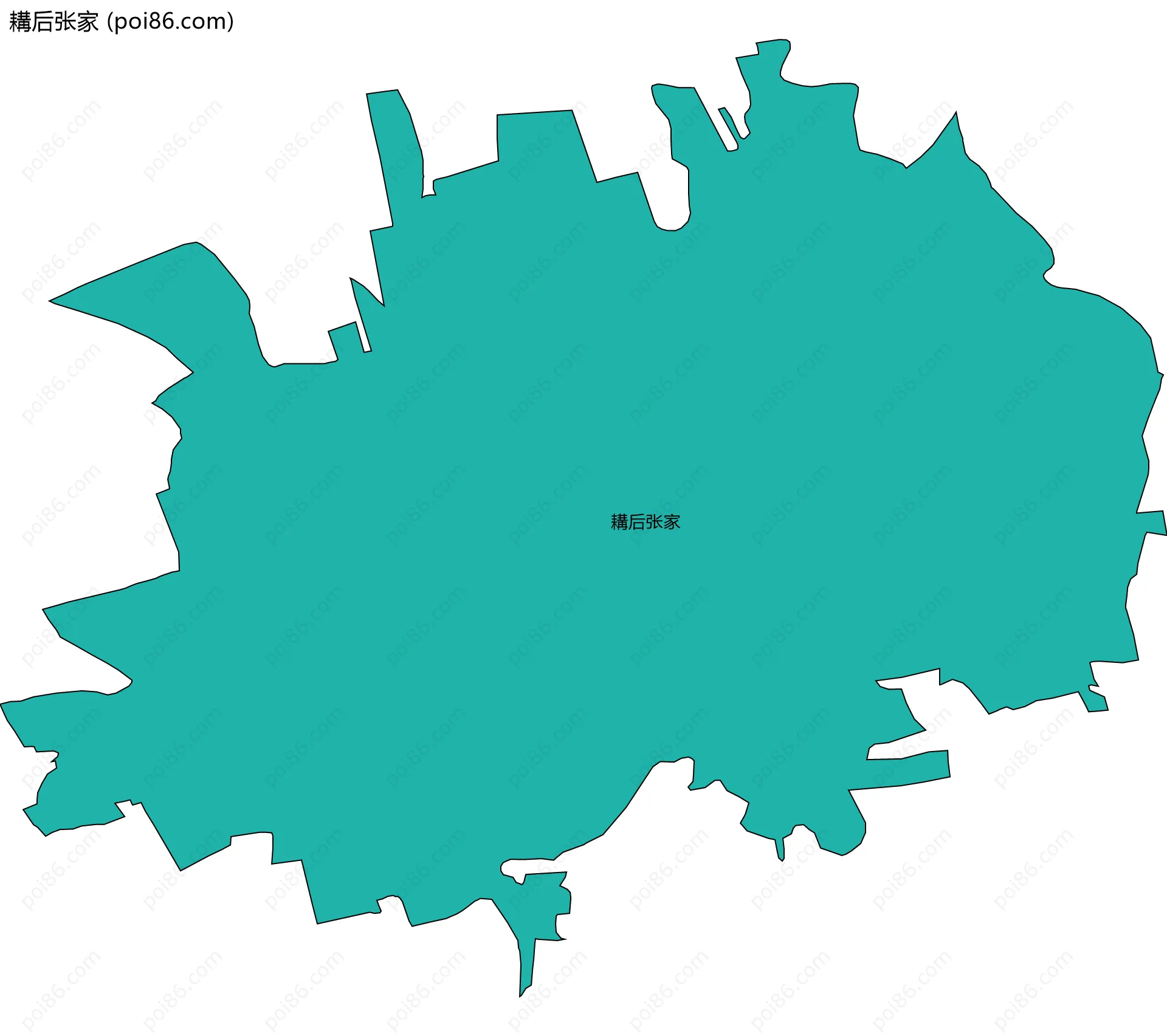耩后张家边界地图