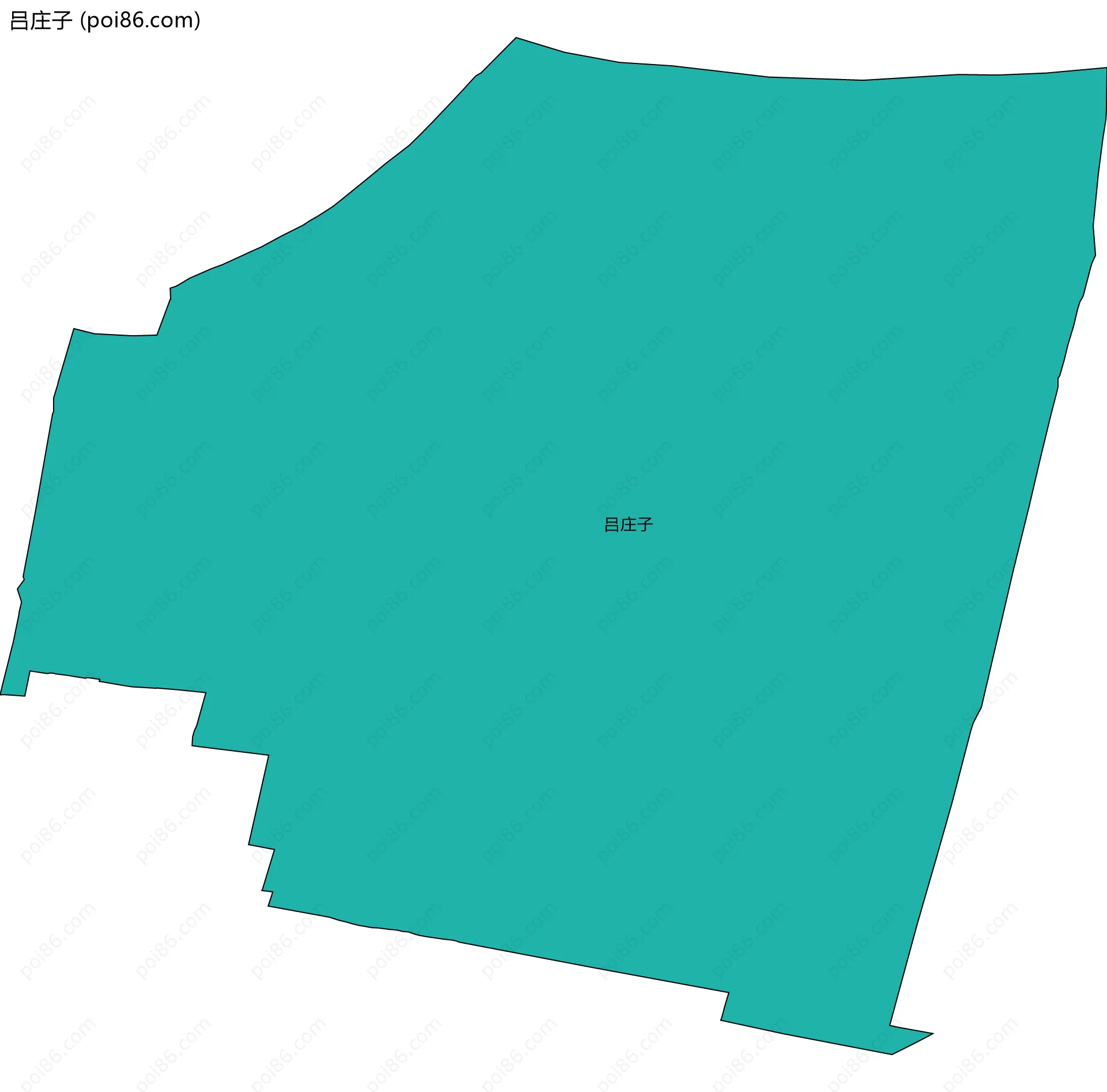 吕庄子边界地图