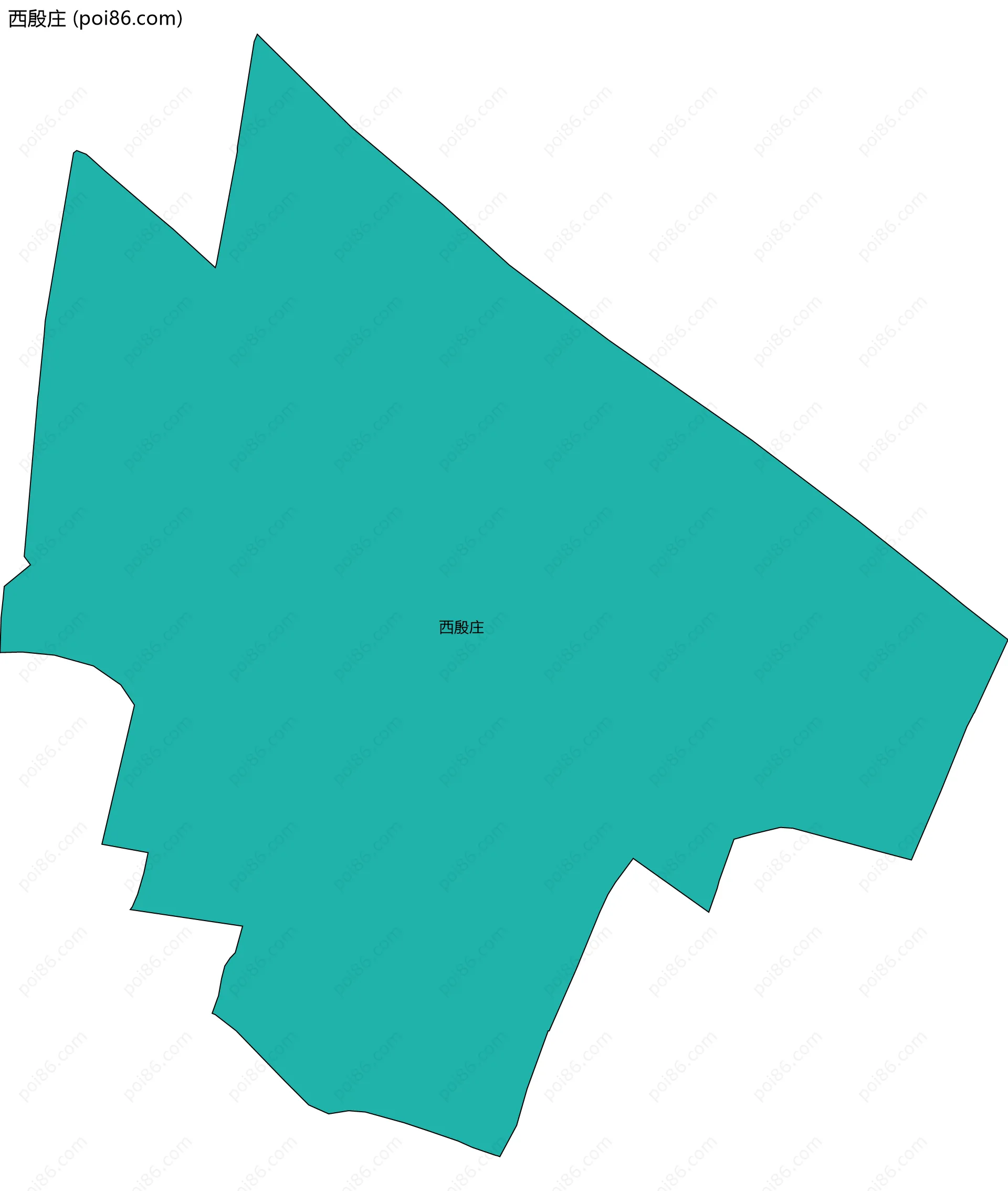 西殷庄边界地图