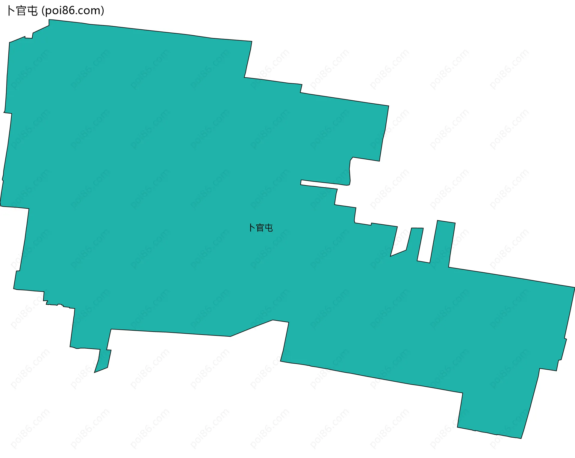 卜官屯边界地图