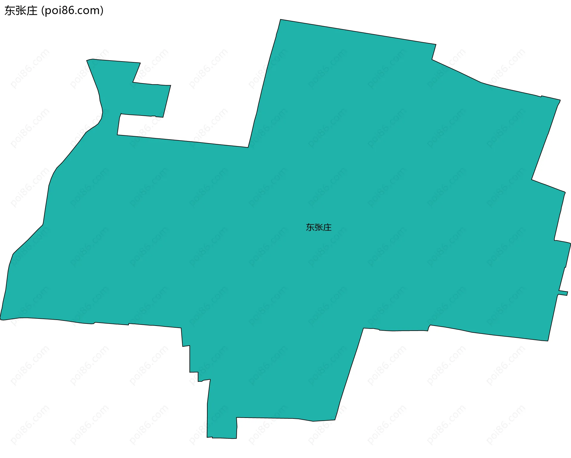 东张庄边界地图