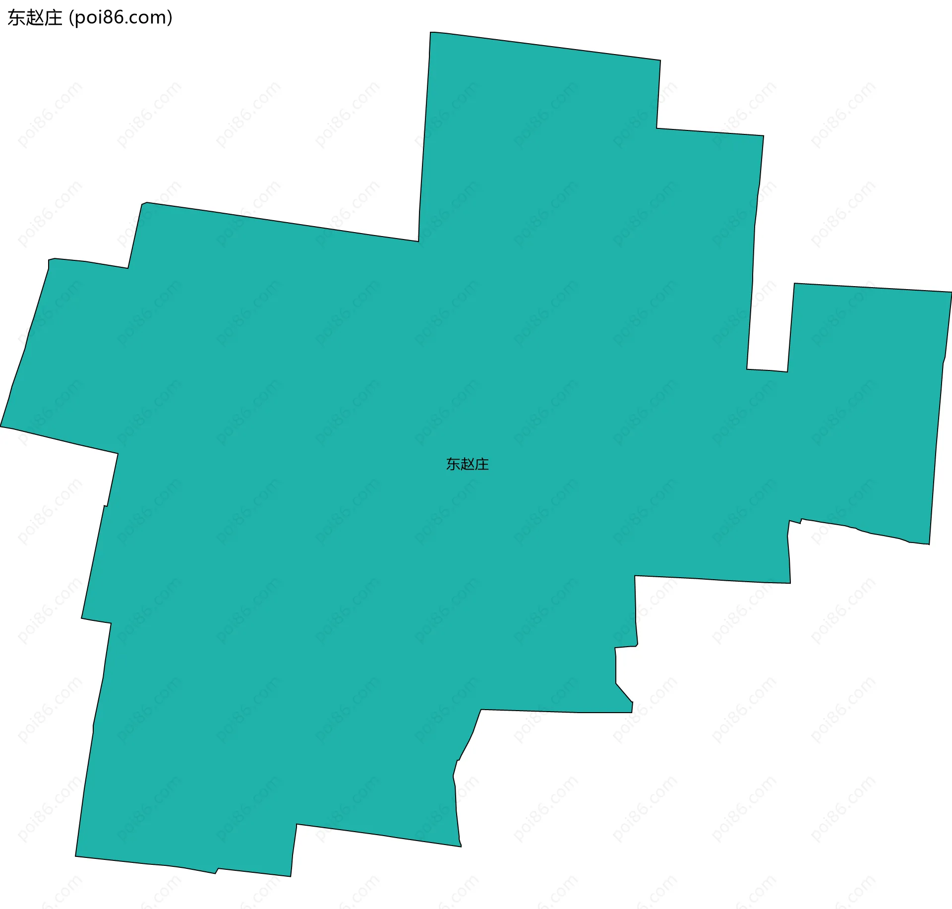 东赵庄边界地图