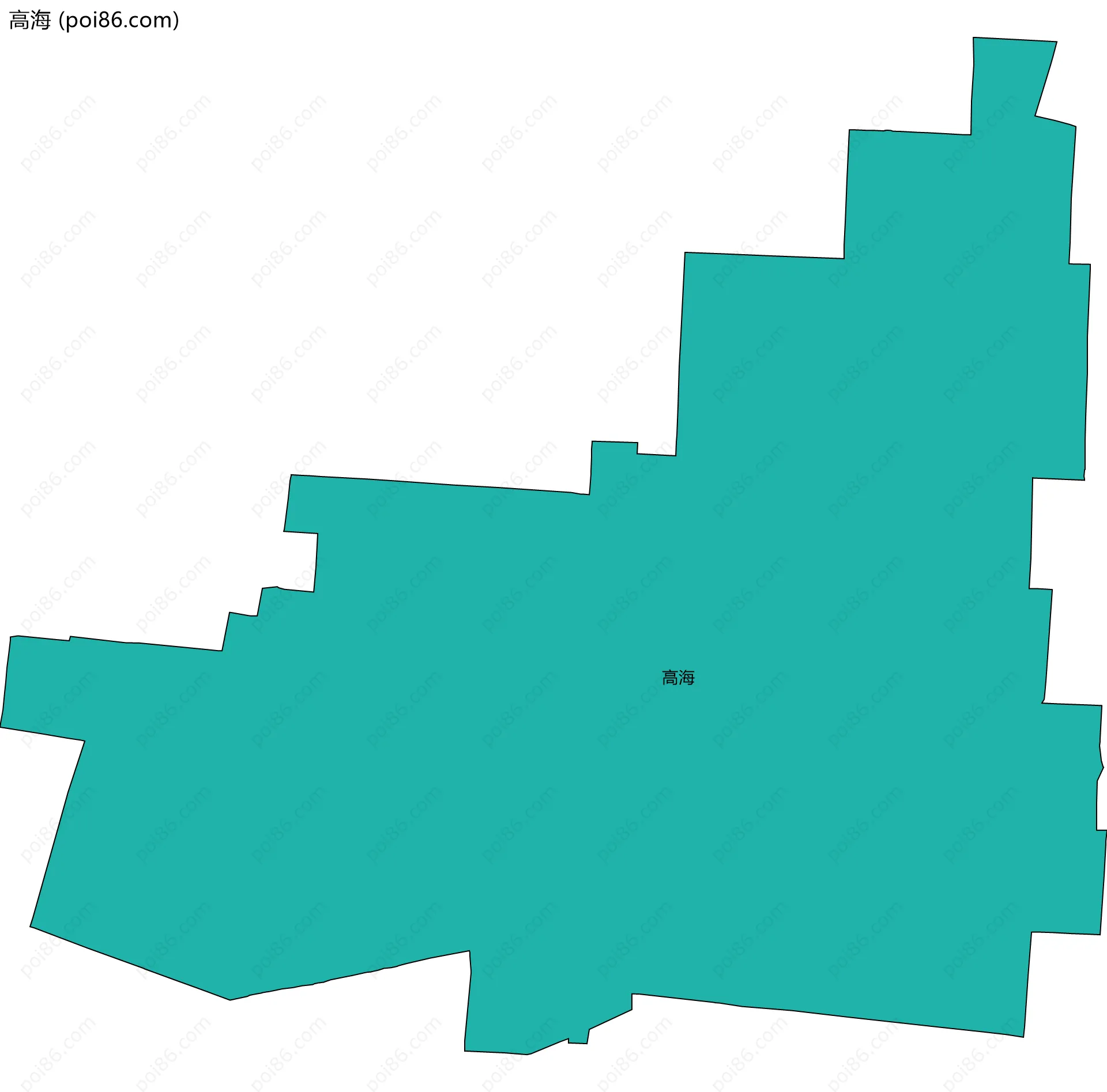 高海边界地图