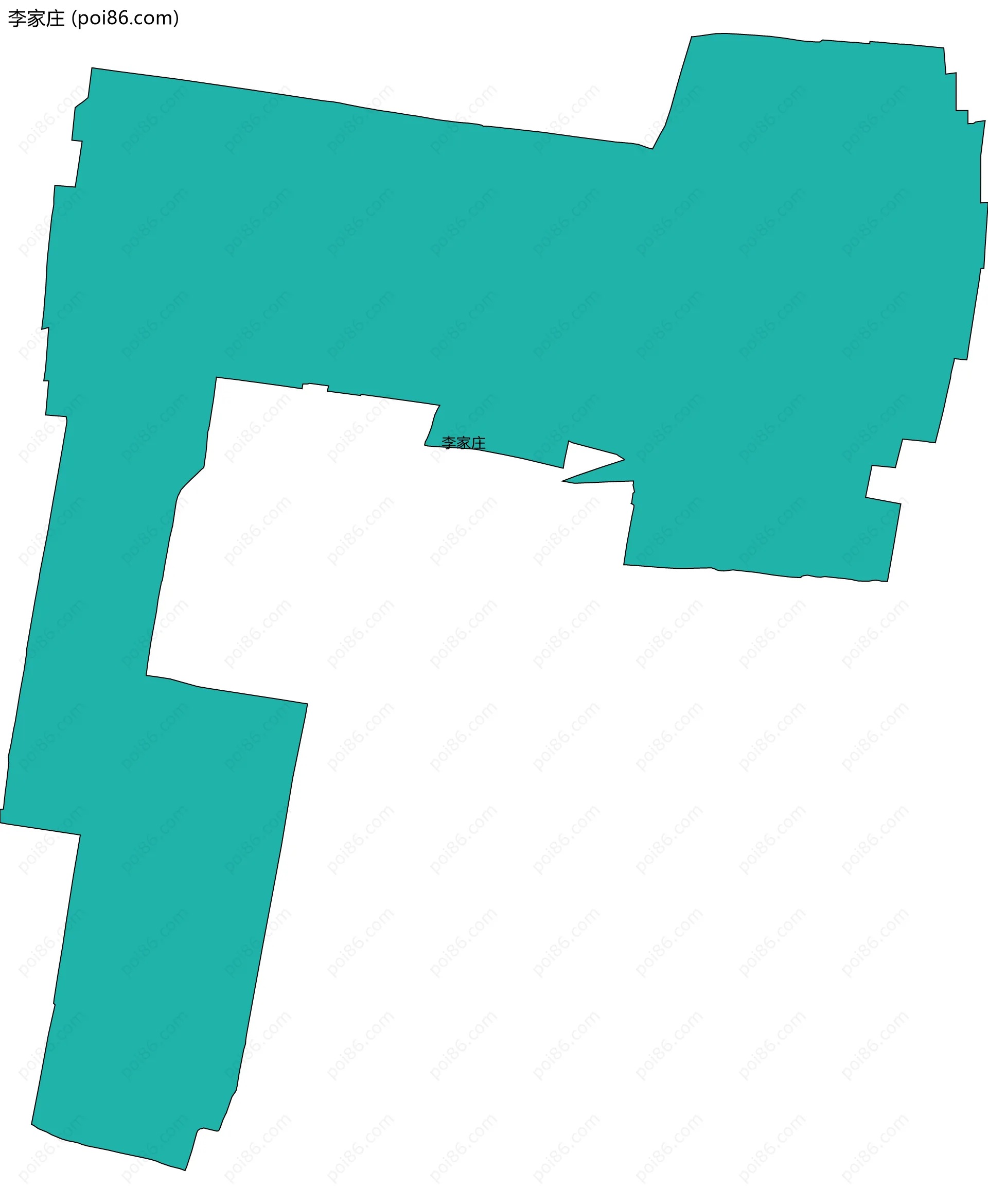 李家庄边界地图