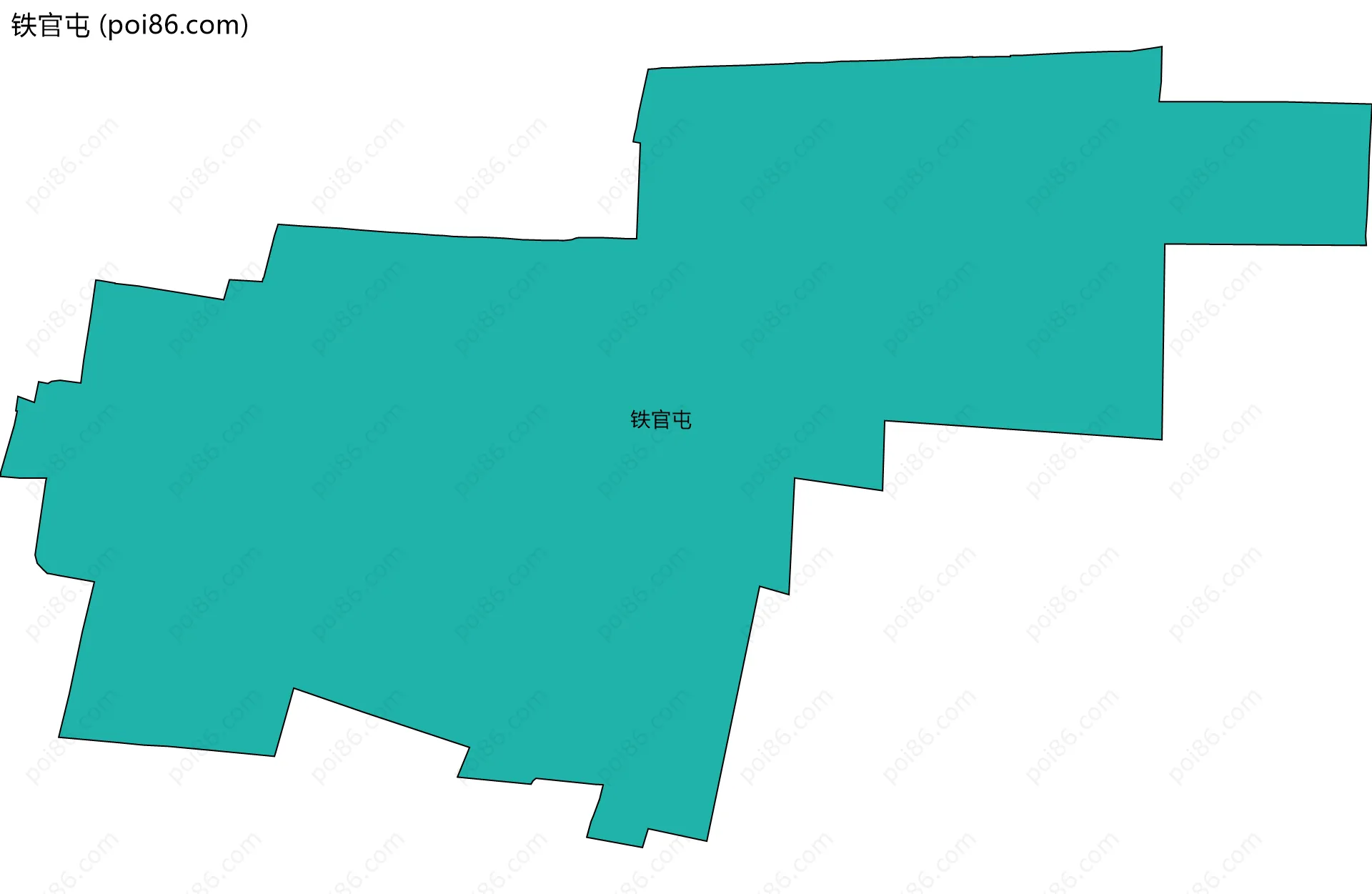 铁官屯边界地图