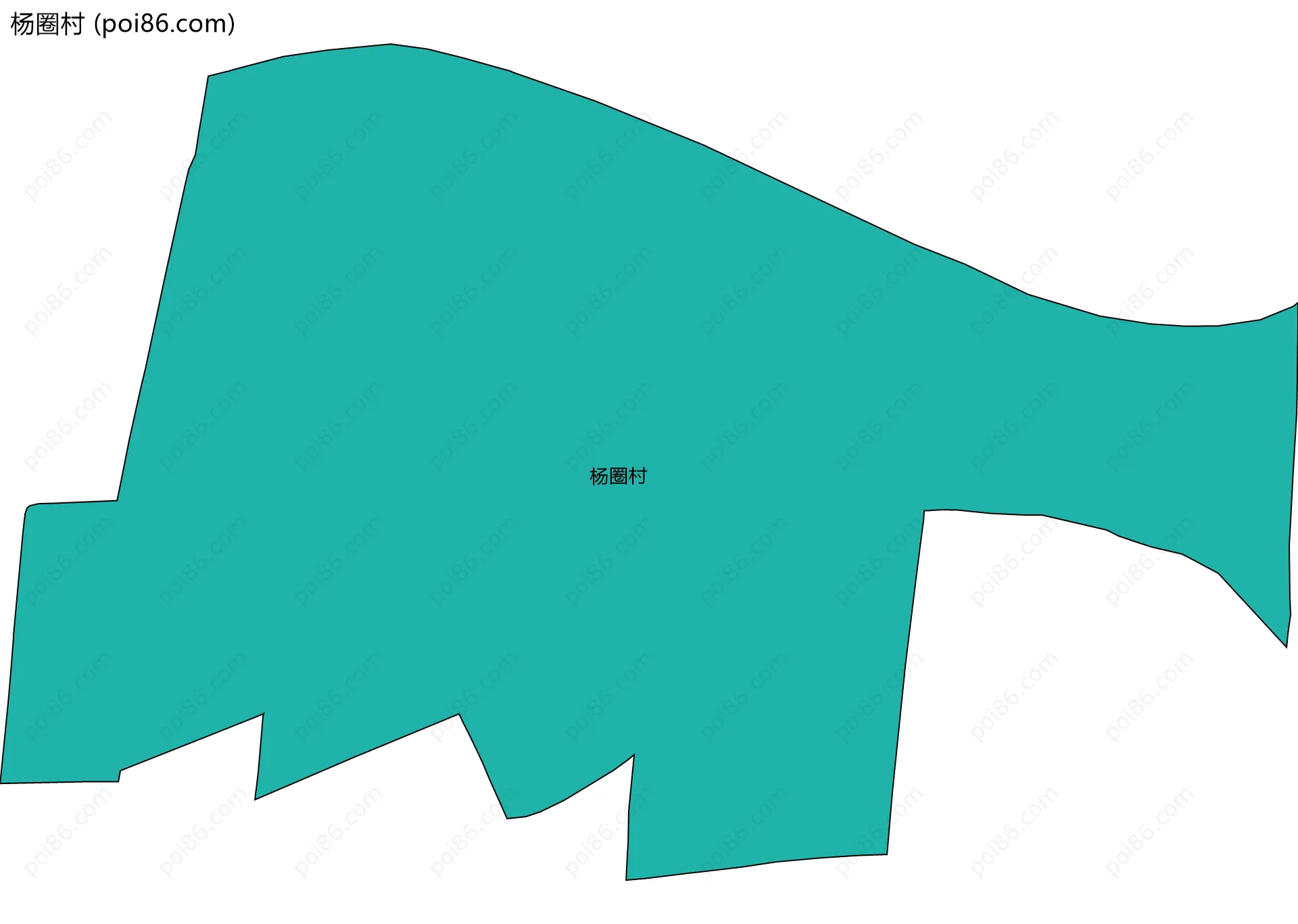 杨圈村边界地图