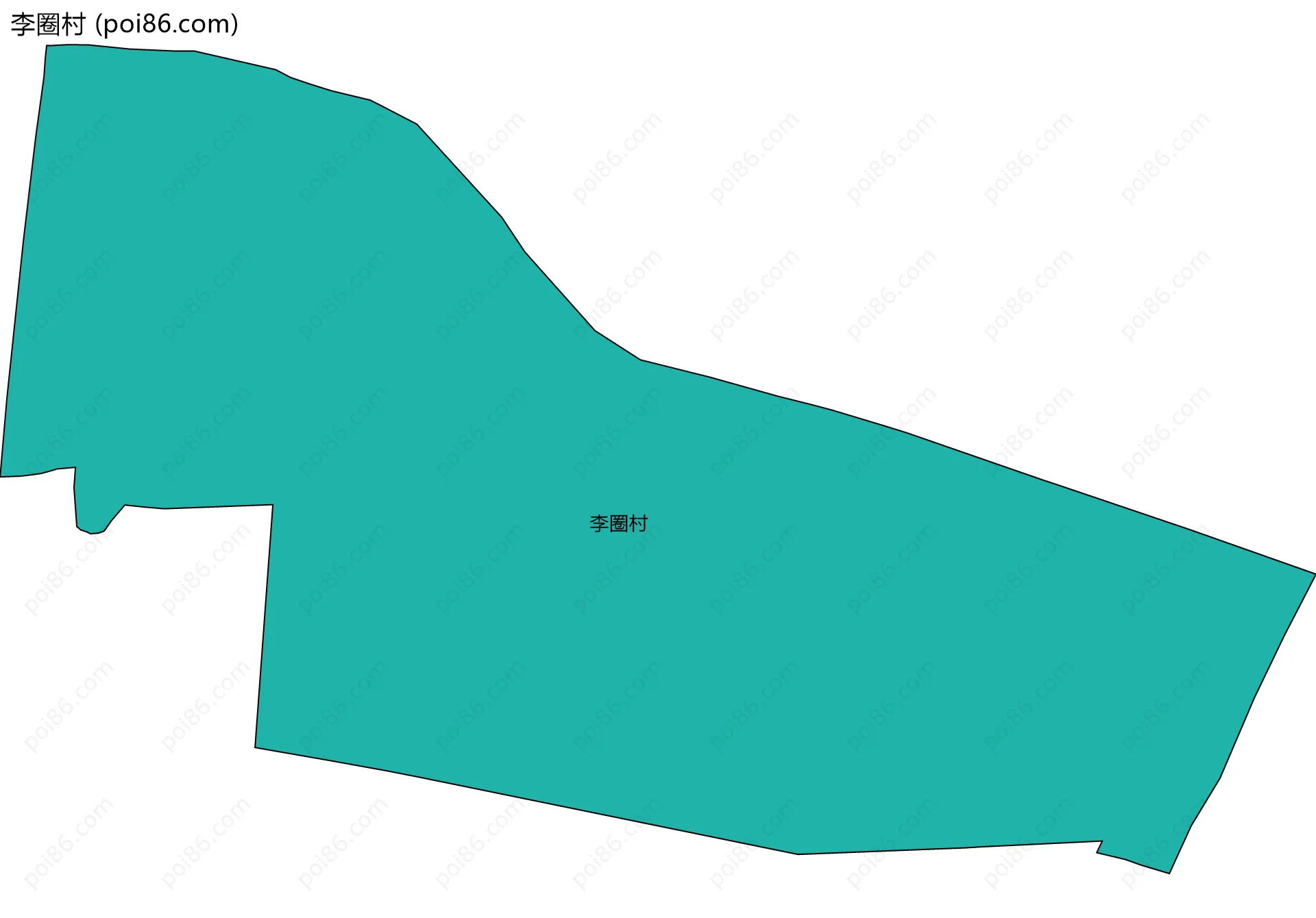 李圈村边界地图