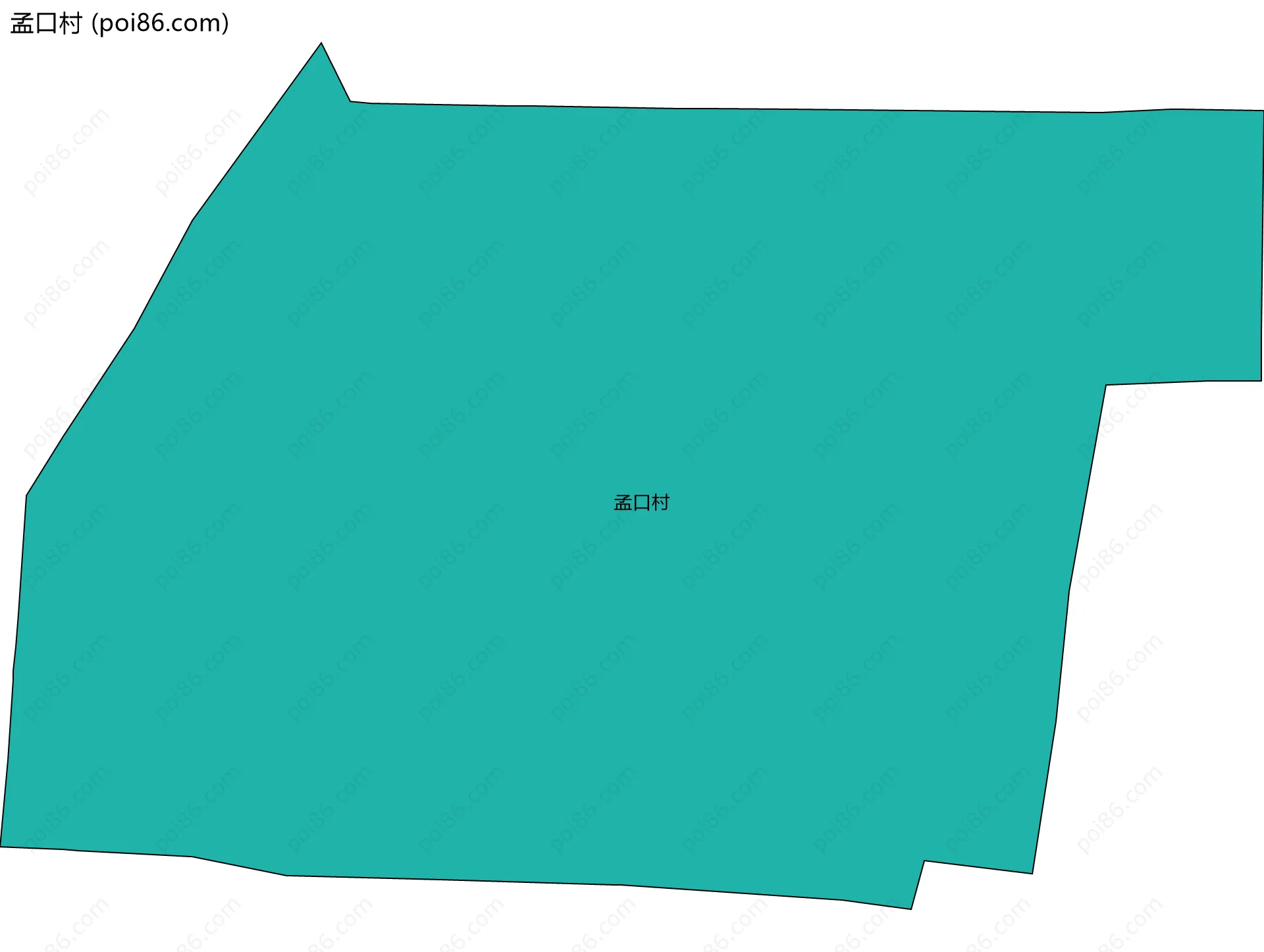 孟口村边界地图