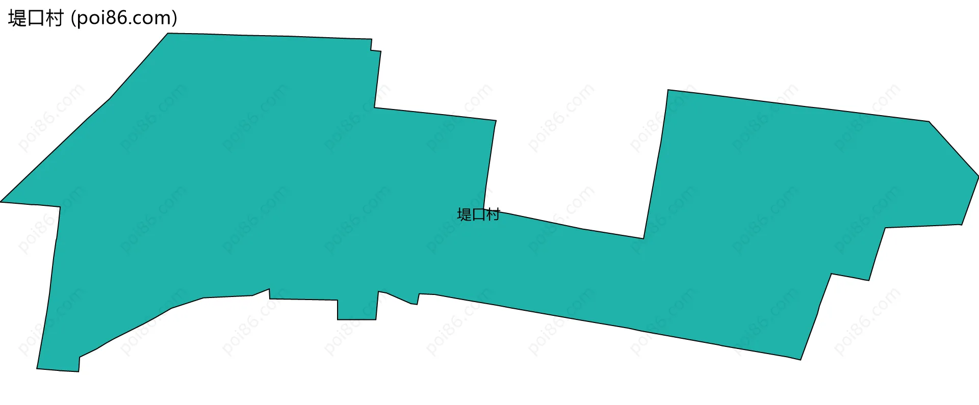 堤口村边界地图