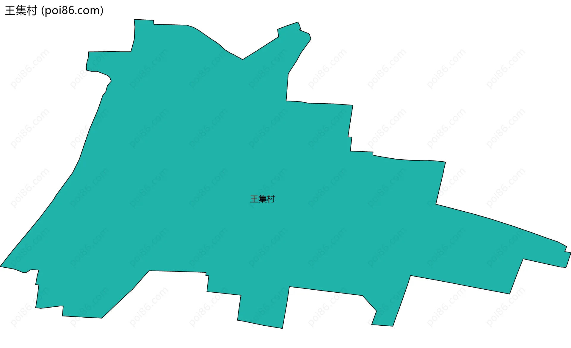 王集村边界地图