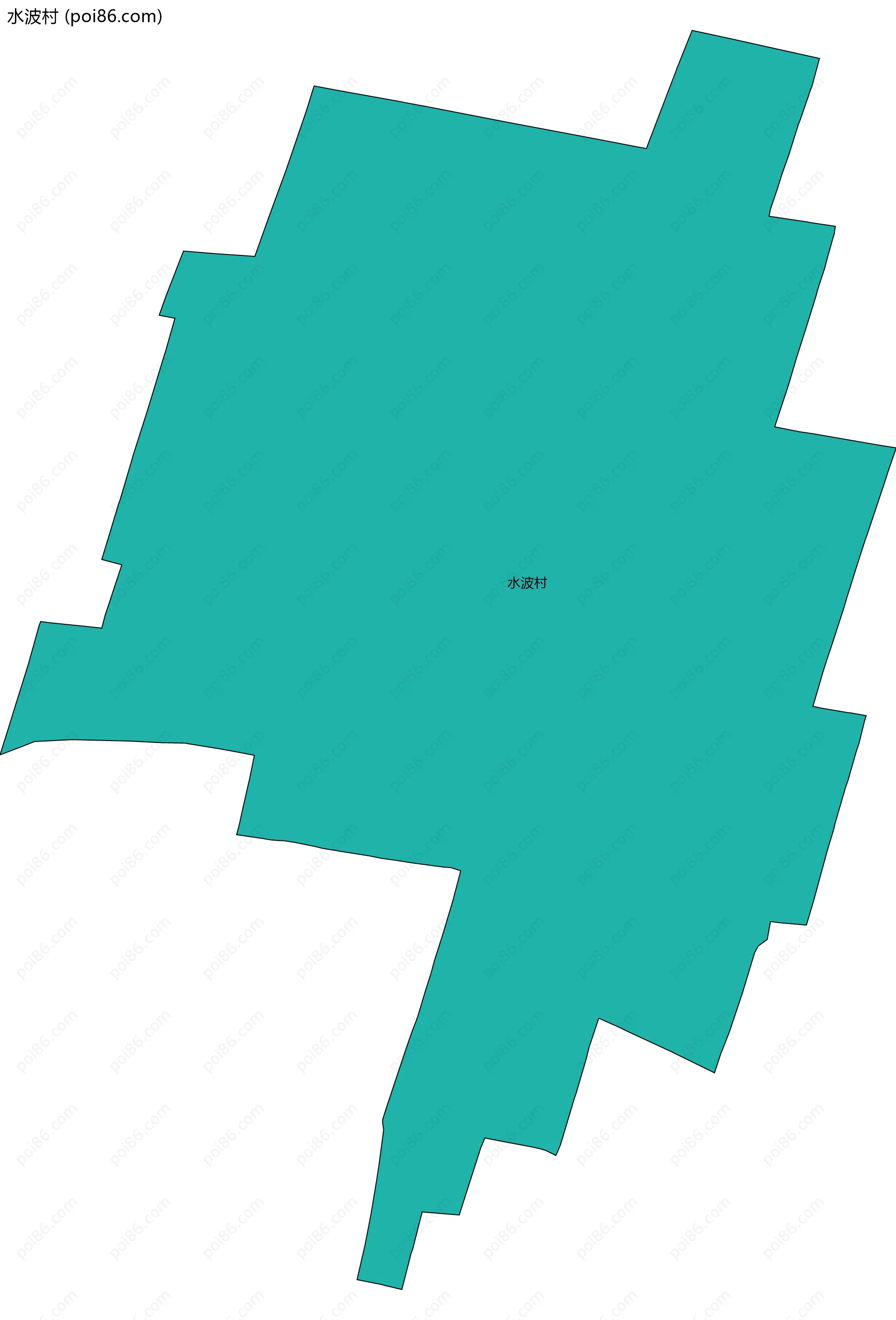 水波村边界地图