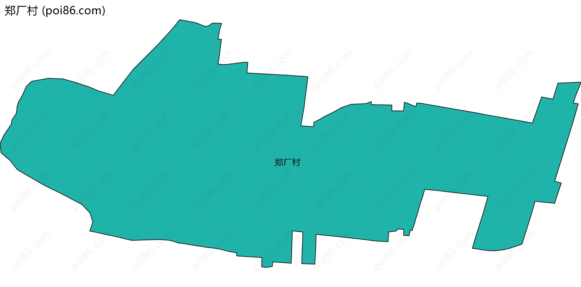 郑厂村边界地图
