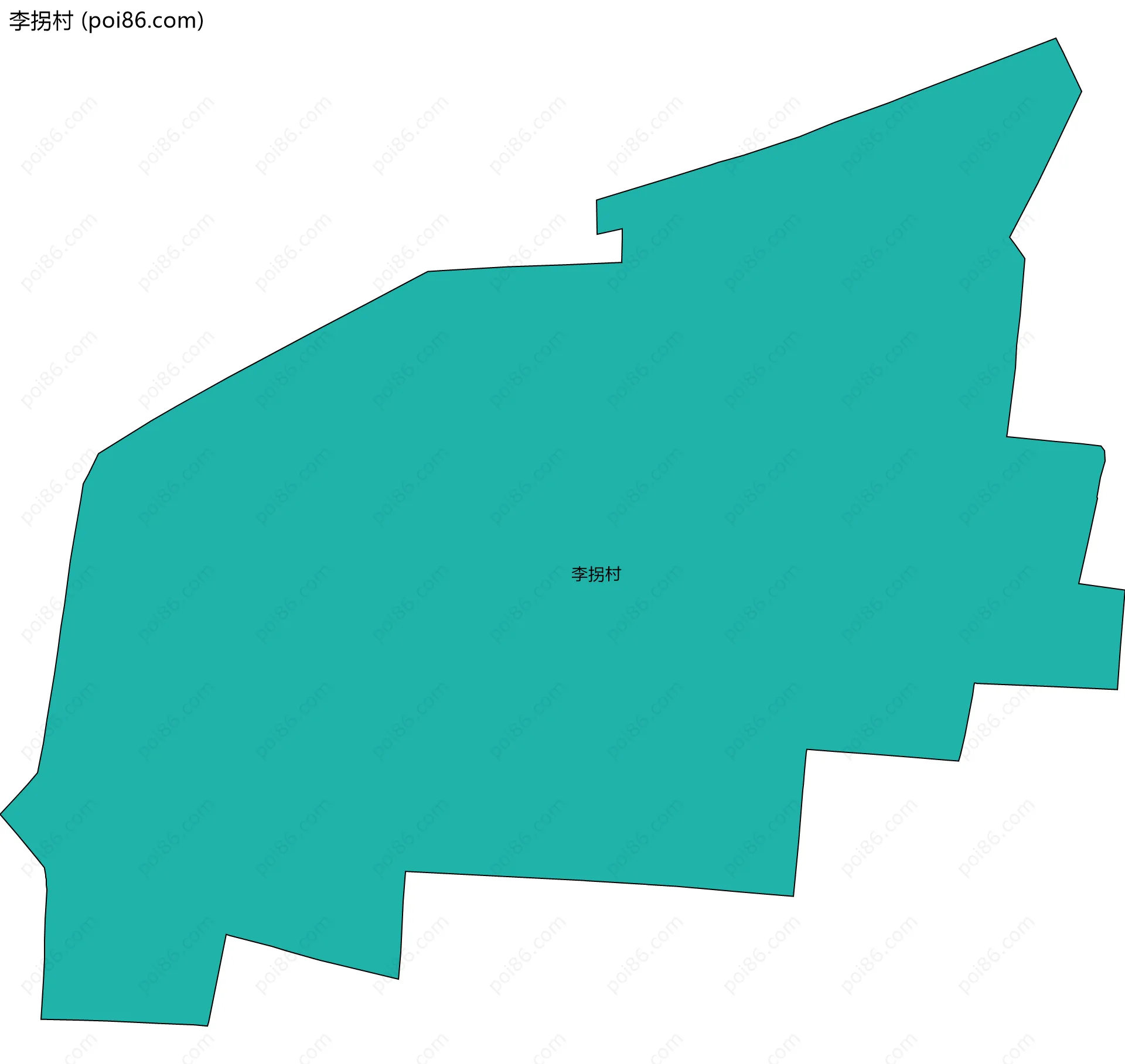 李拐村边界地图