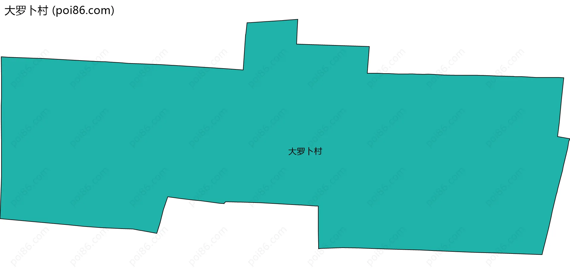 大罗卜村边界地图