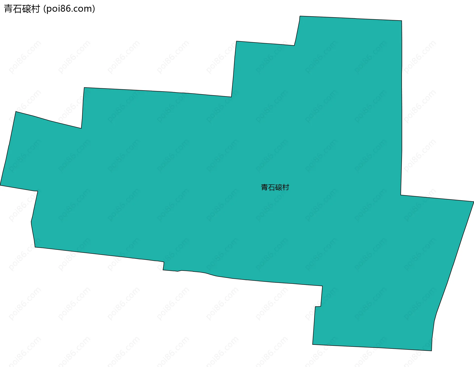 青石磙村边界地图