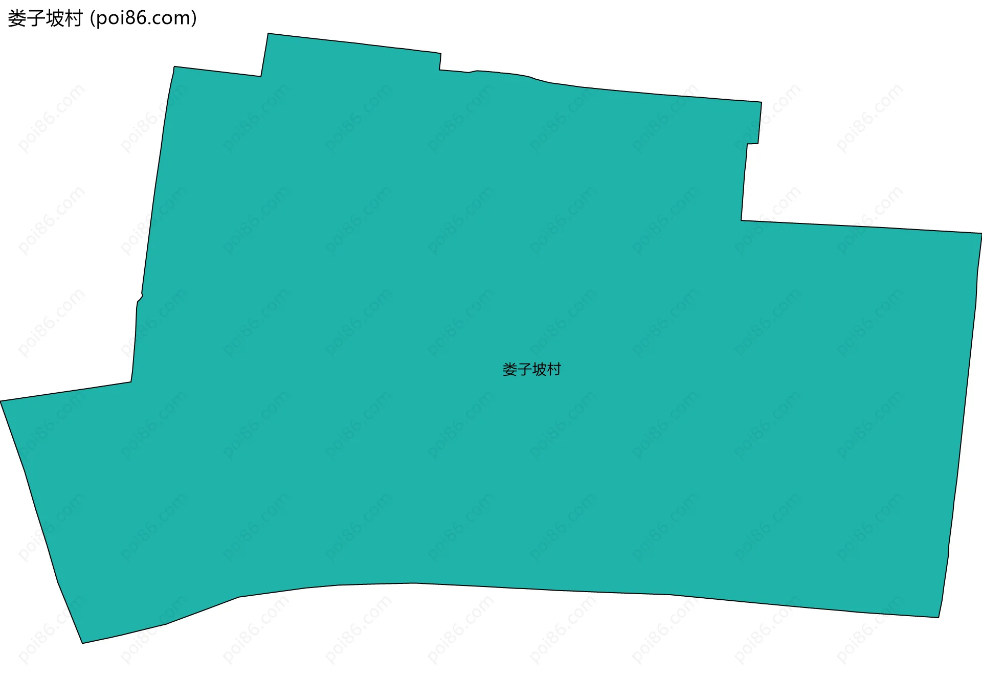 娄子坡村边界地图